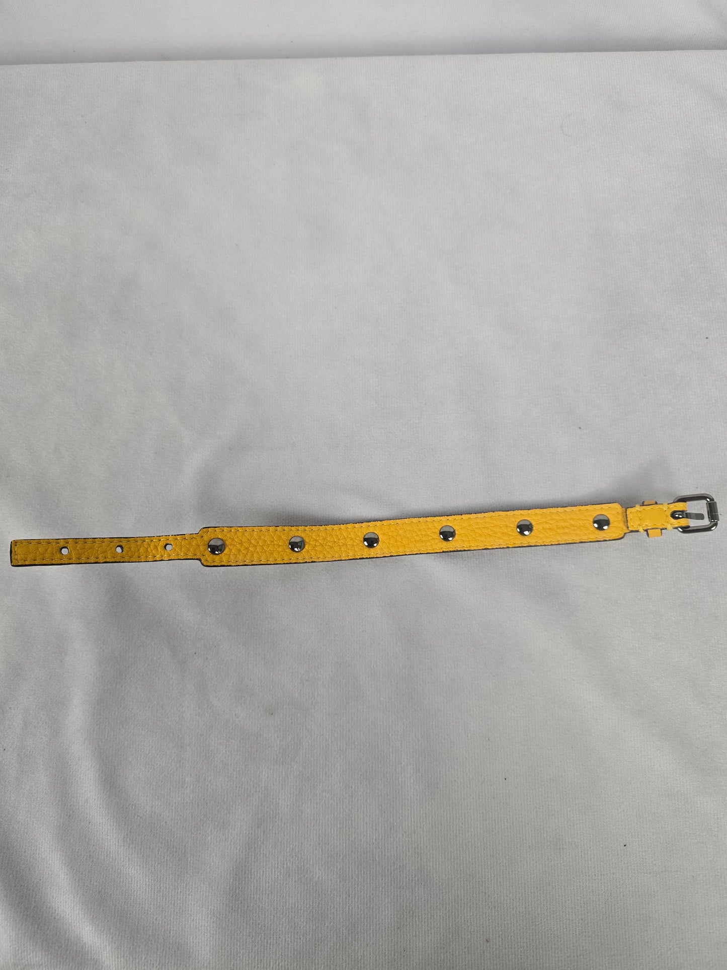 Fendi Yellow Leather Bracelet/Collar