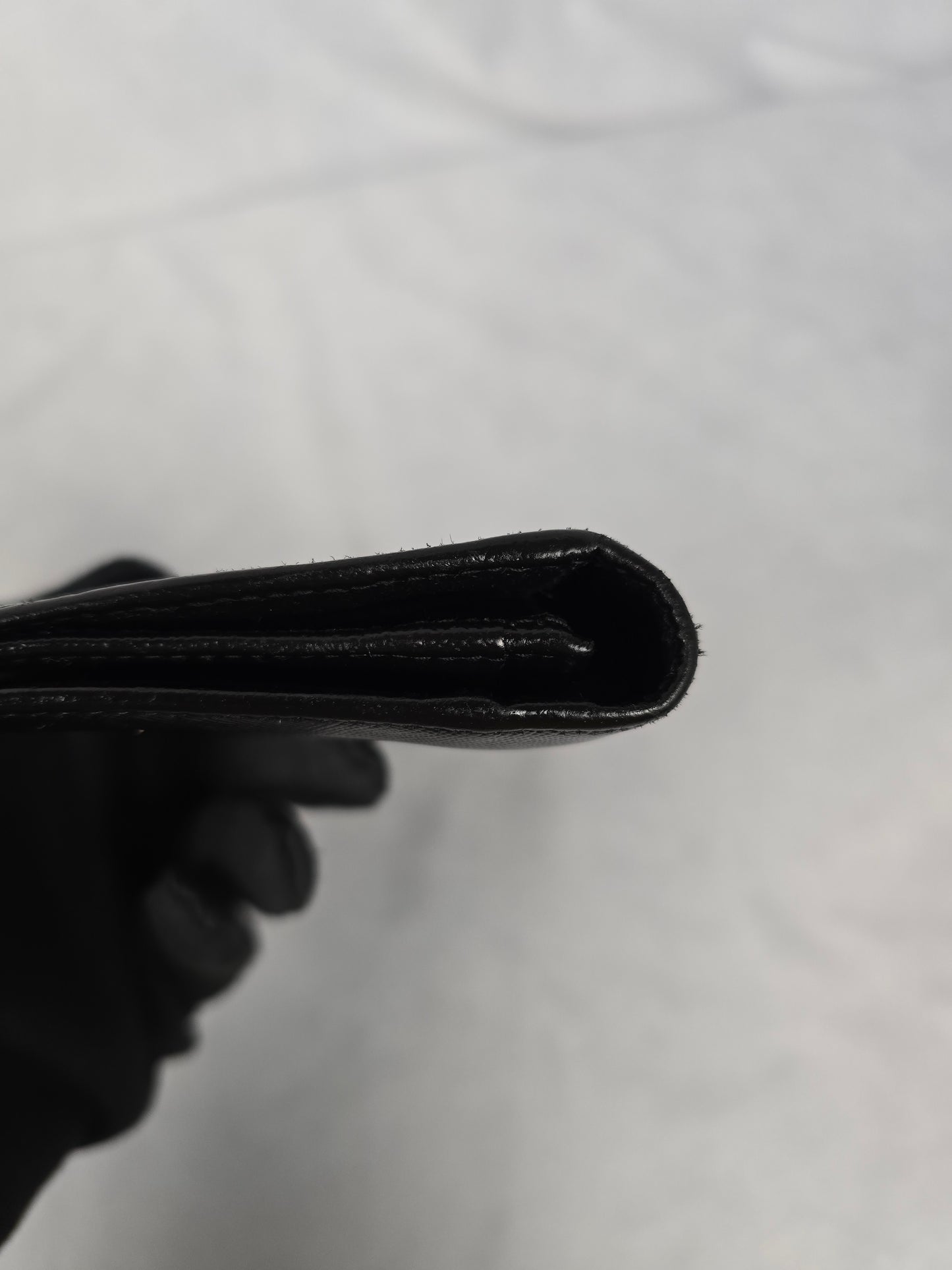 Prada Black Leather Long Wallet