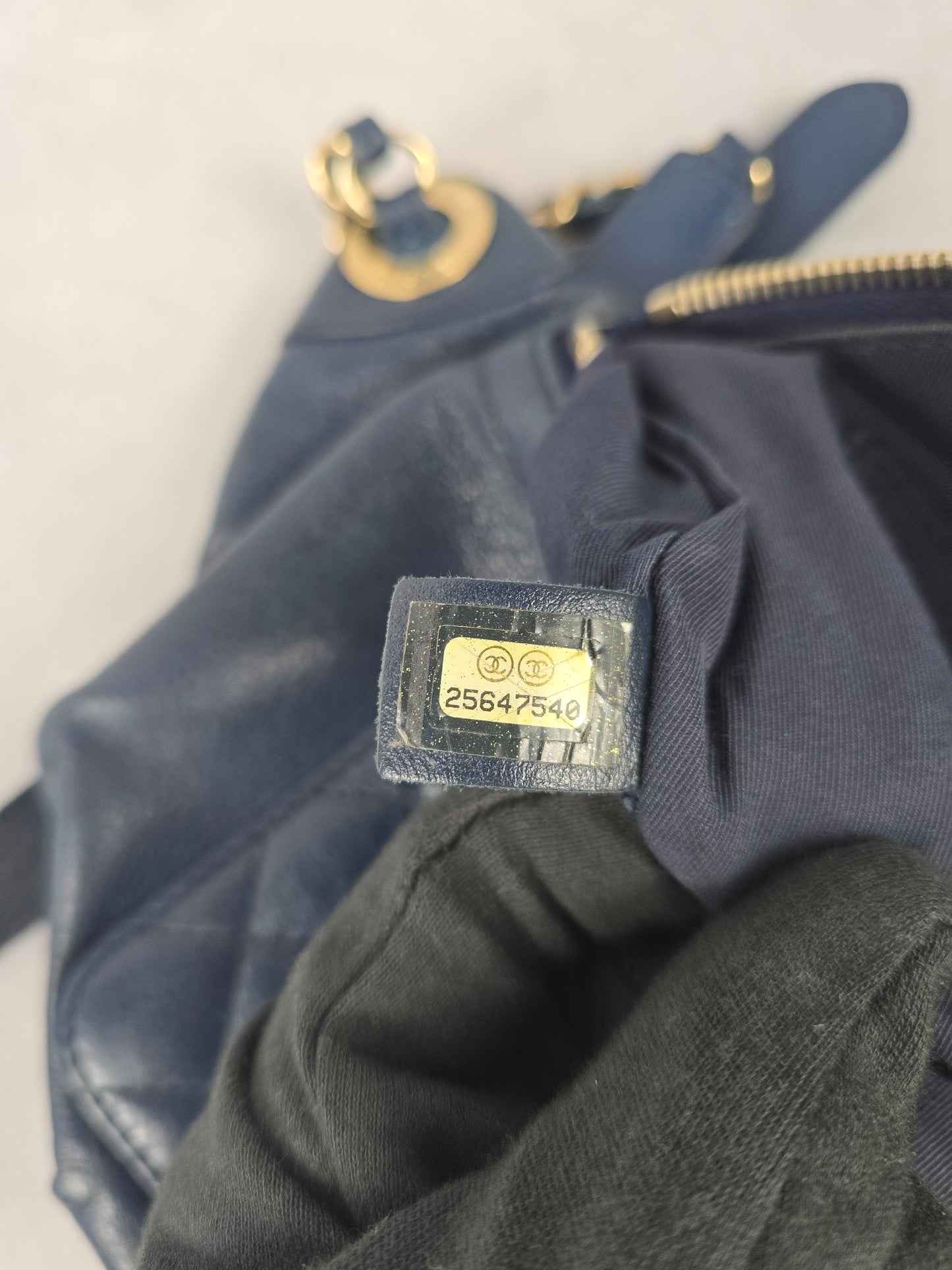 Chanel Bi Classic Waist Bag in Blue Glazed Quilted Lambskin