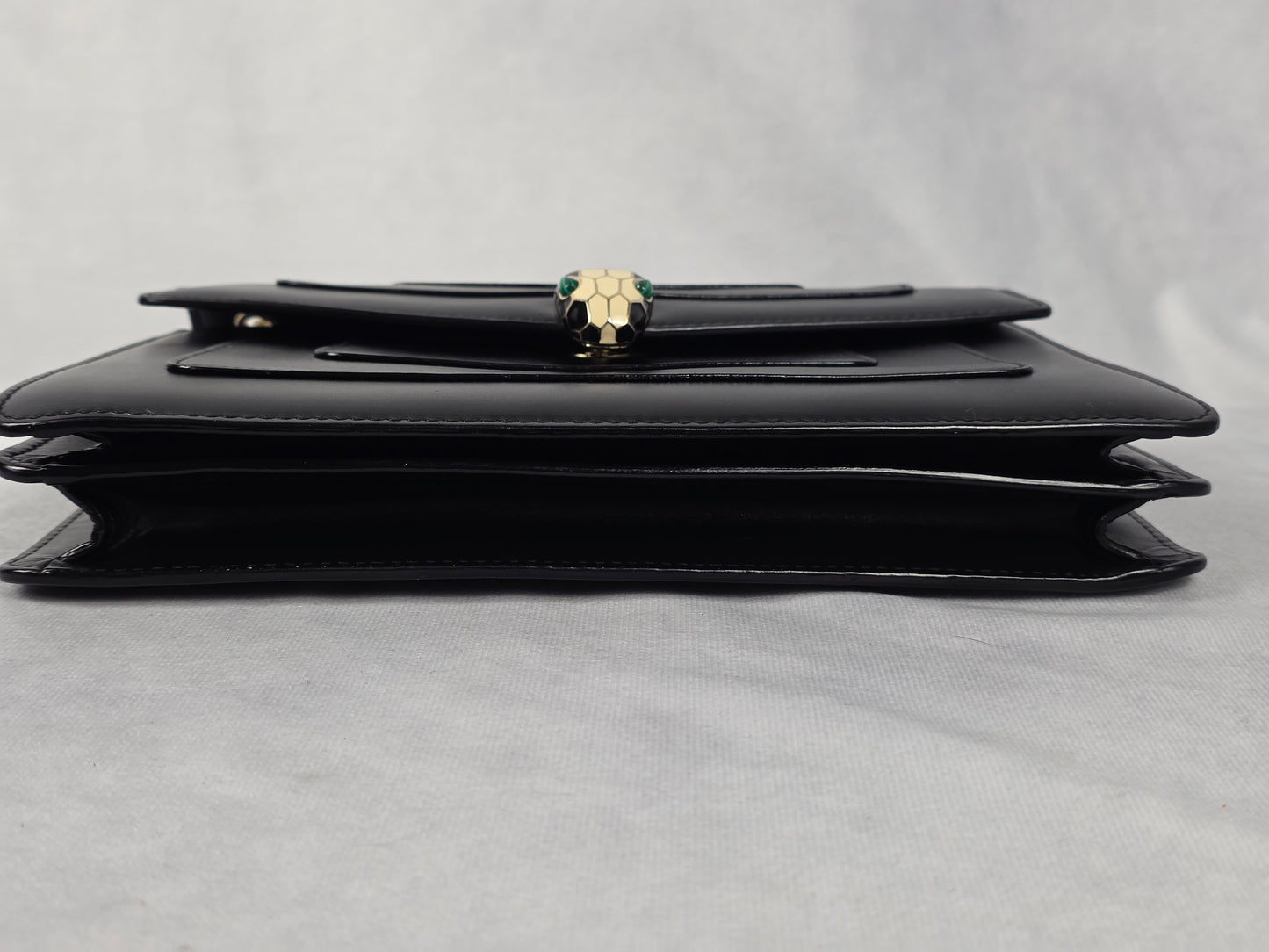 Bvlgari Serpenti Forever Crossbody Bag in Black Leather