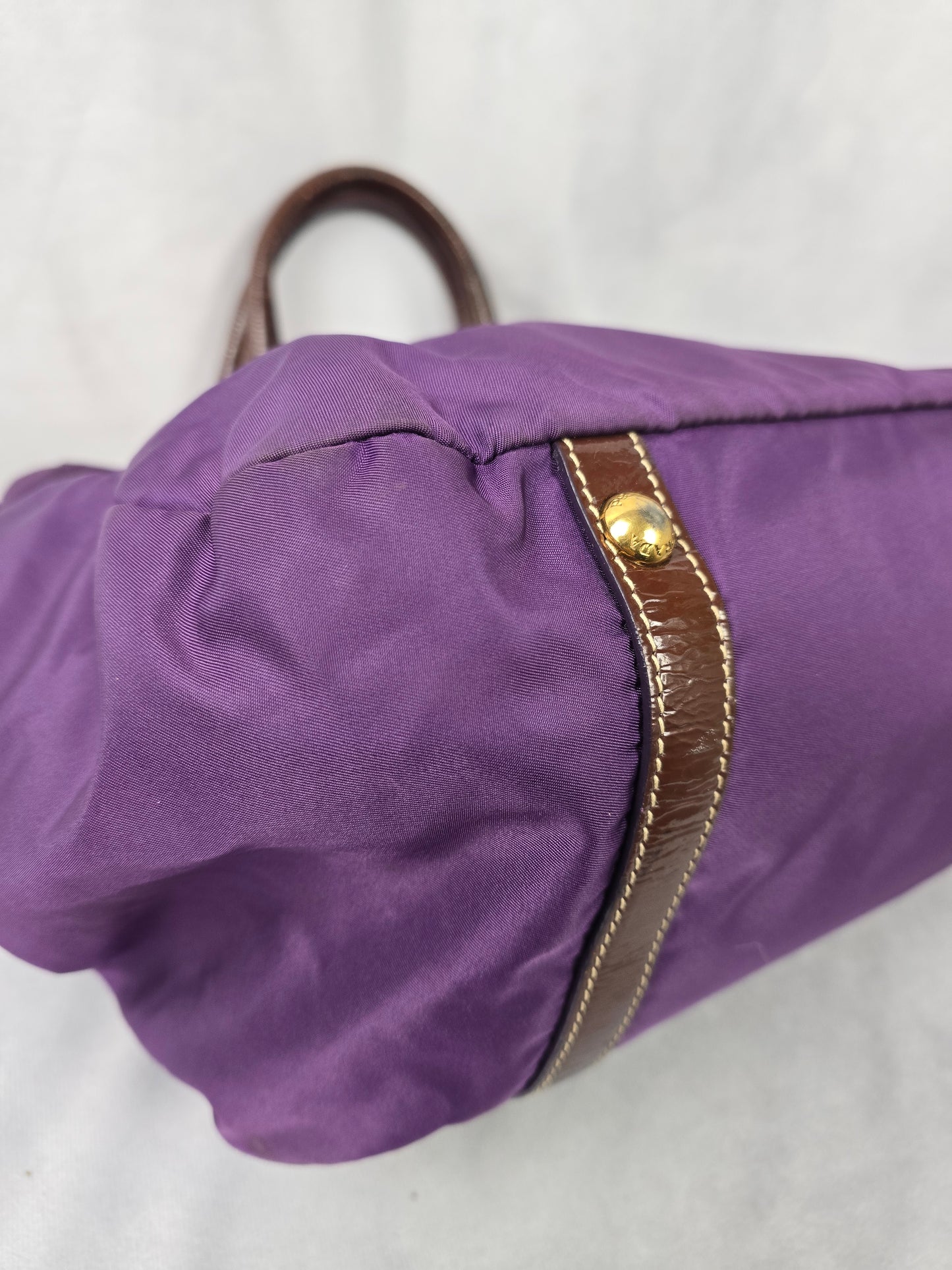 Prada Limited Edition Tessuto Pietre Jeweled Tote in Purple
