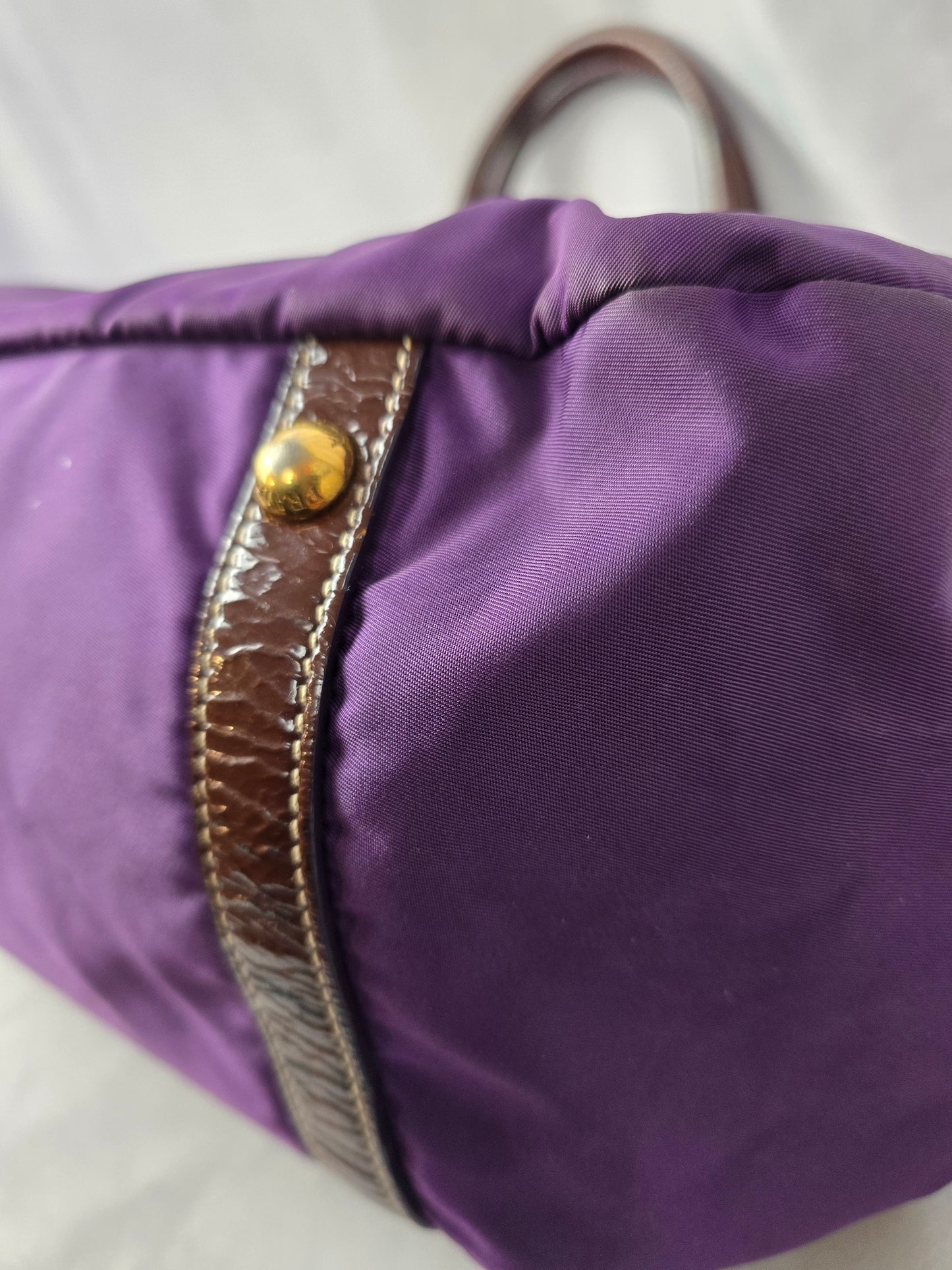 Prada Limited Edition Tessuto Pietre Jeweled Tote in Purple