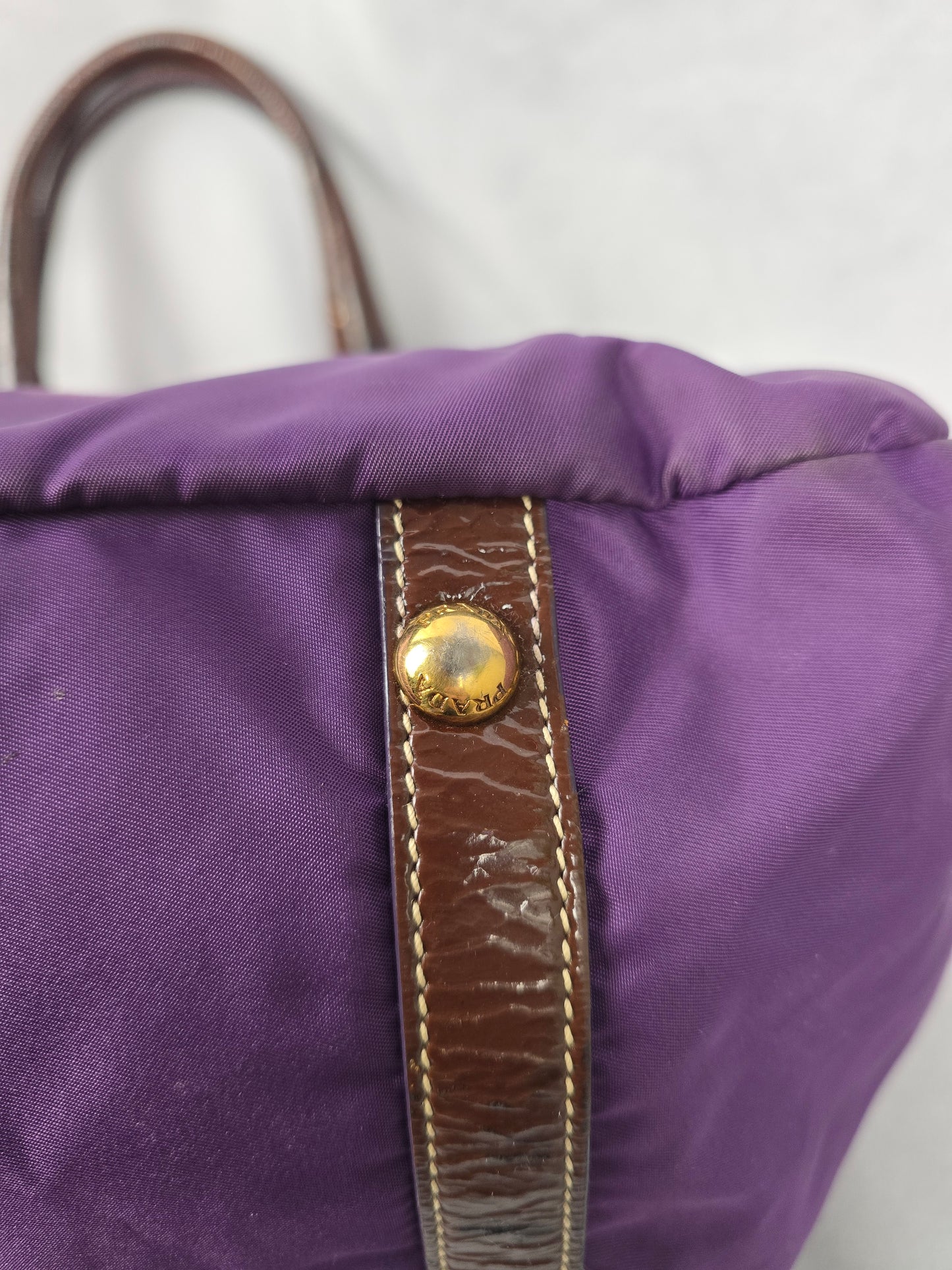 Prada Limited Edition Tessuto Pietre Jeweled Tote in Purple