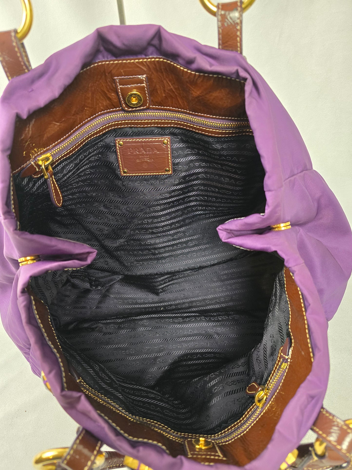 Prada Limited Edition Tessuto Pietre Jeweled Tote in Purple
