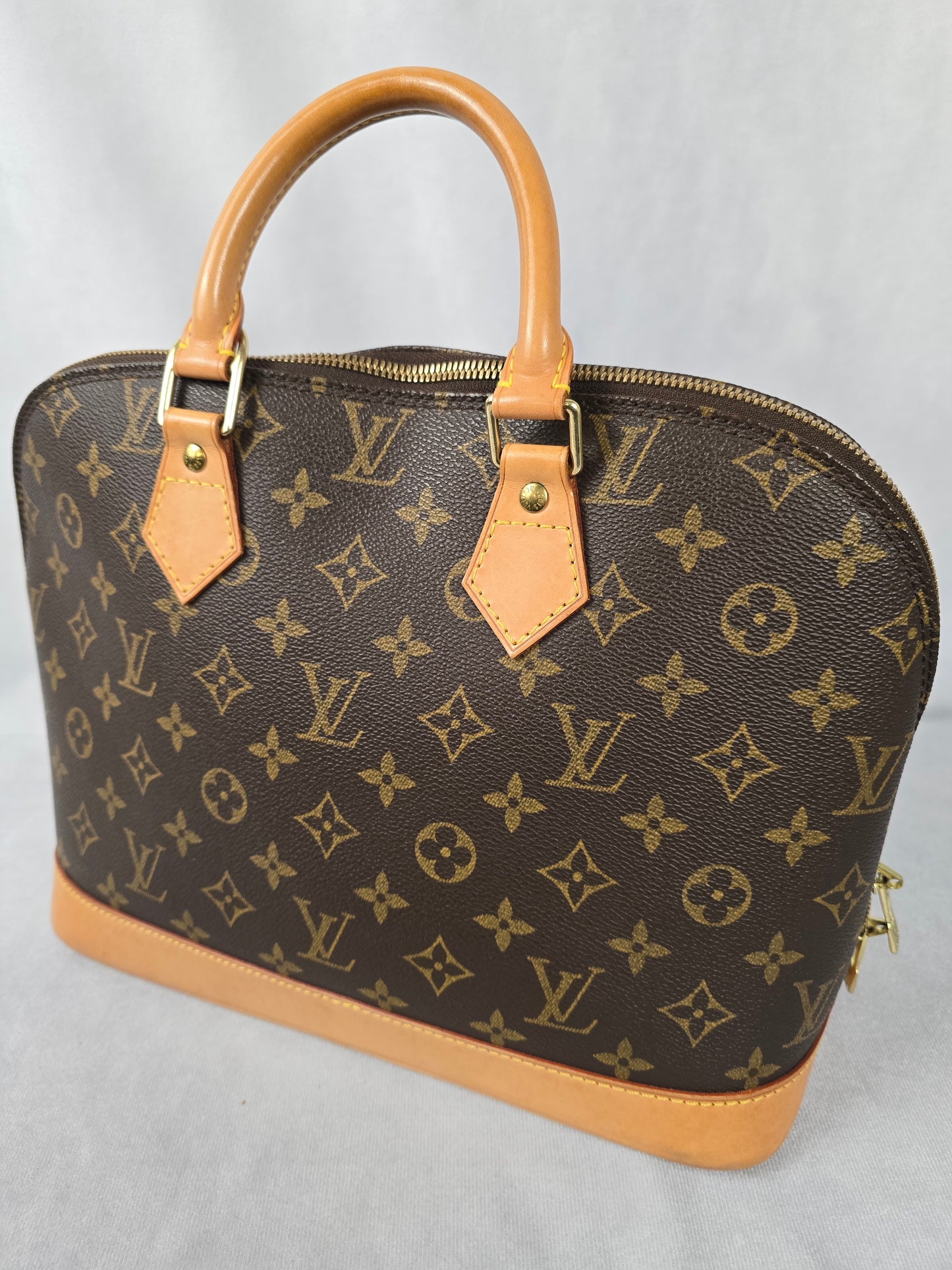 Louis Vuitton Brown Classic Monogram Canvas Alma PM