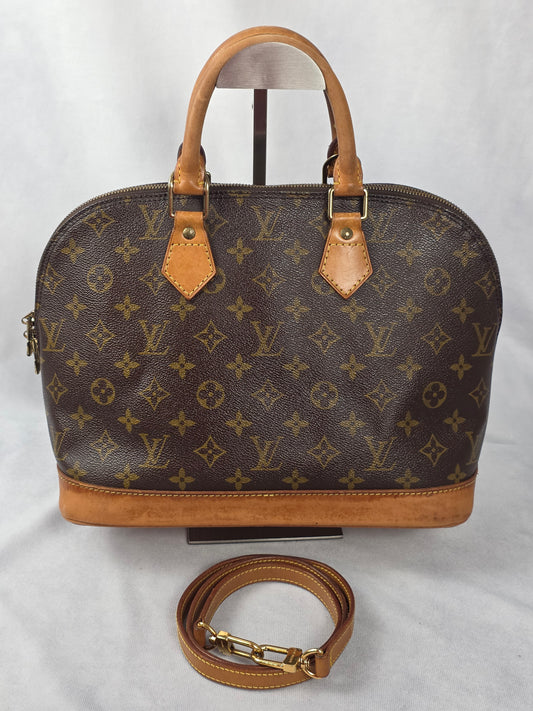 LOUIS VUITTON VINTAGE MONOGRAM ALMA PM HANDBAG