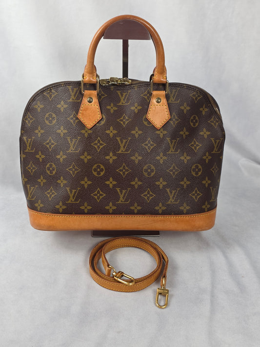 LOUIS VUITTON VINTAGE MONOGRAM ALMA PM HANDBAG
