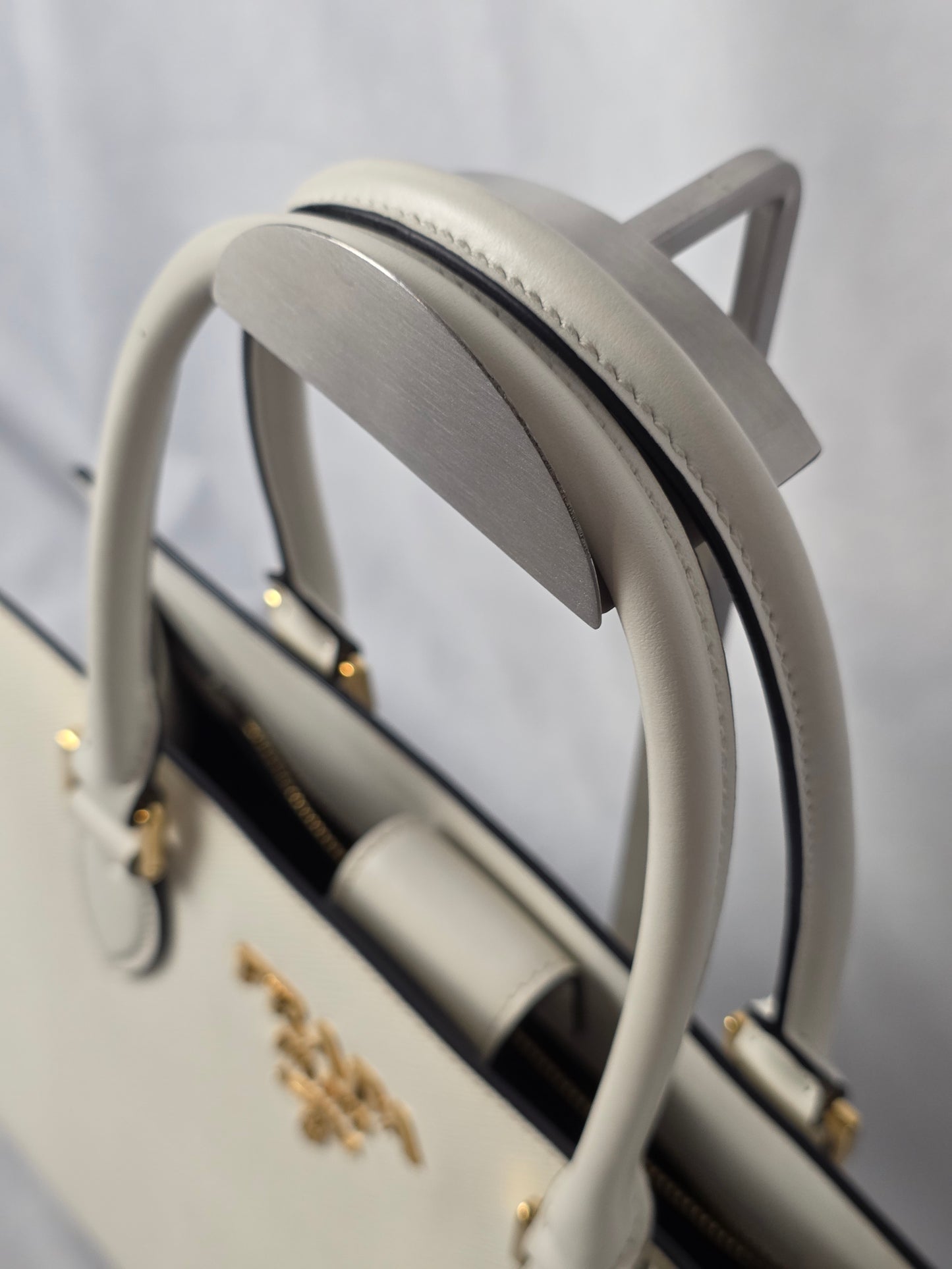 Prada Large Galleria Ivory Saffiano Leather Tote