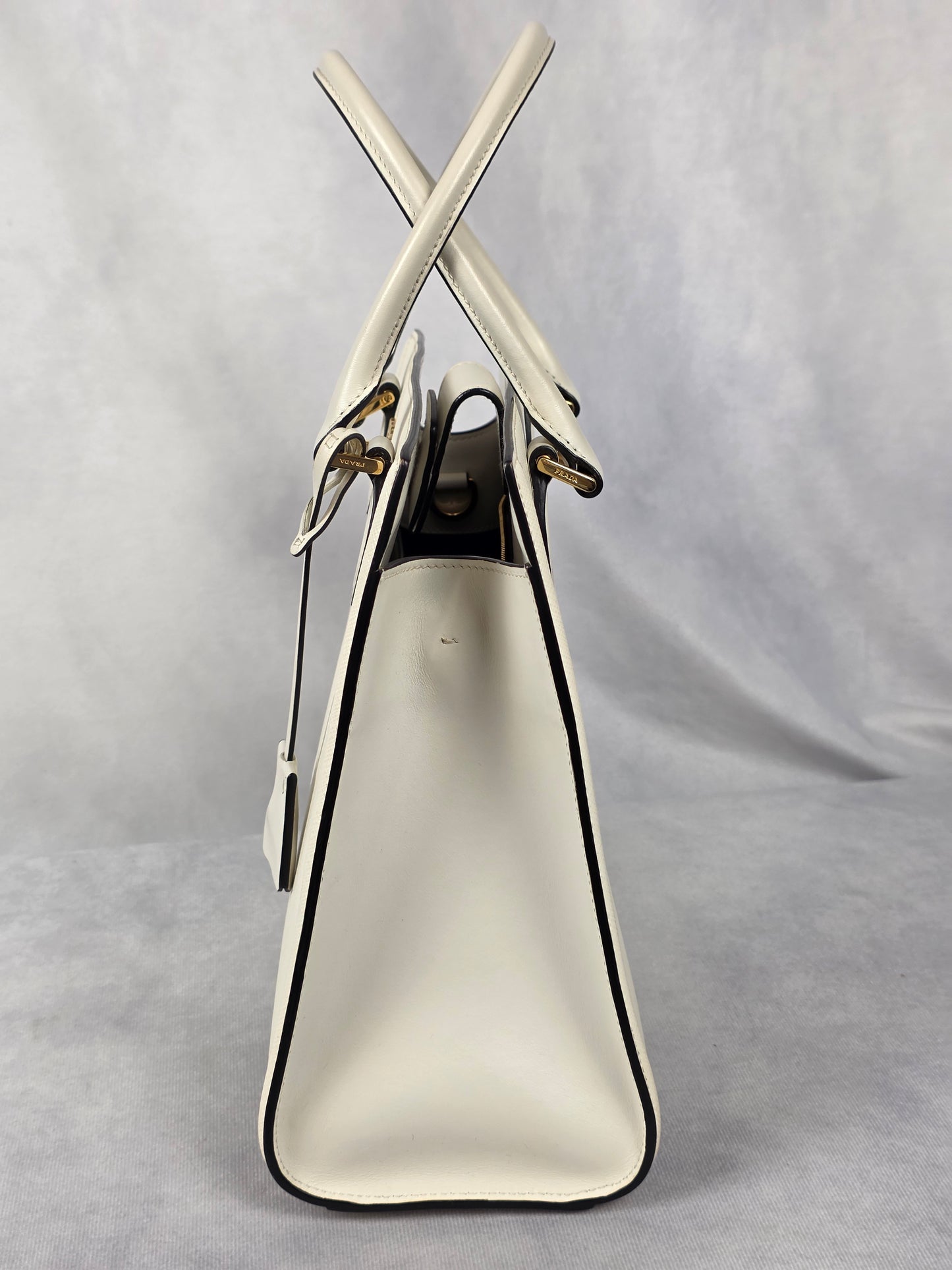 Prada Large Galleria Ivory Saffiano Leather Tote