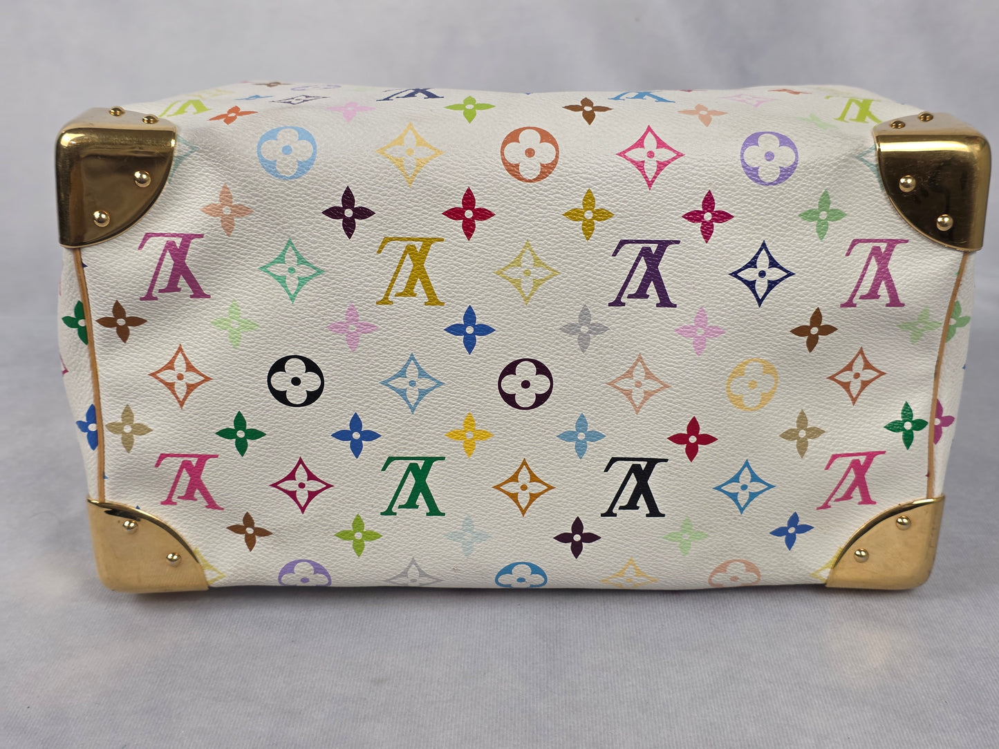Louis Vuitton White Multicolor Murakami Speedy 30