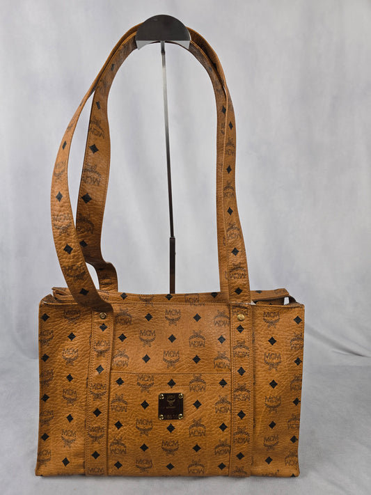 MCM Visetos Monogram Tote