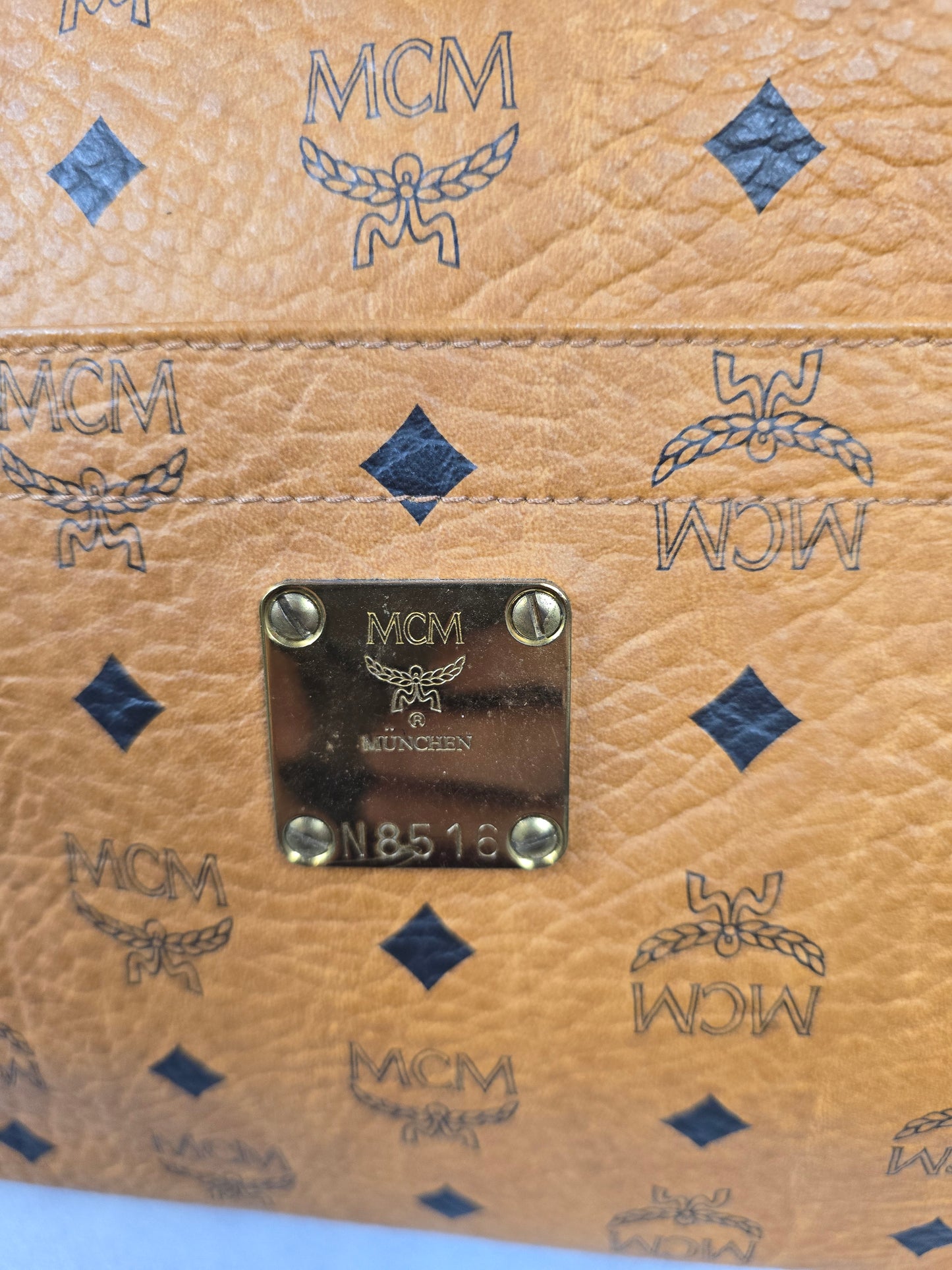 MCM Visetos Monogram Tote