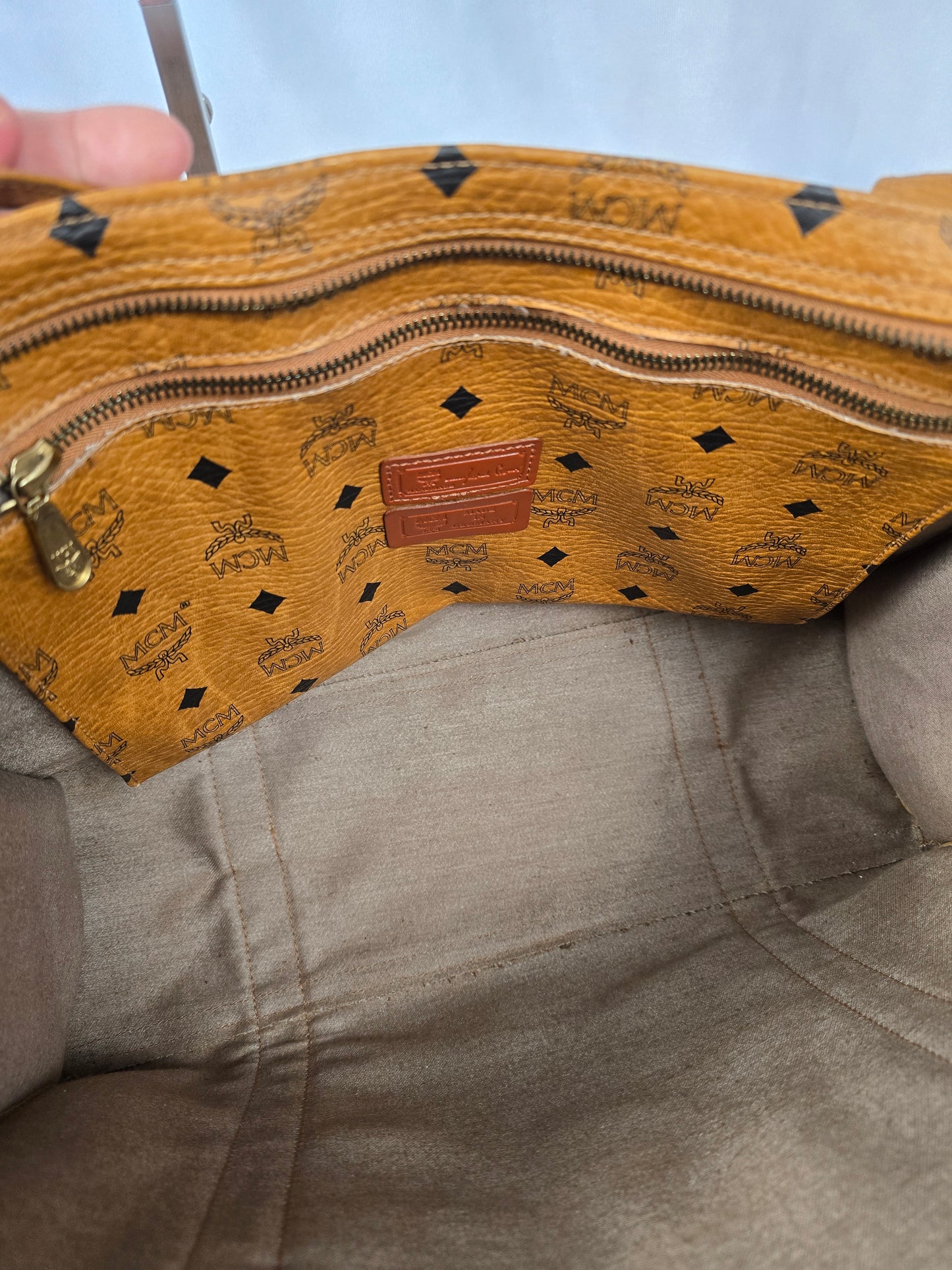 MCM Visetos Monogram Tote