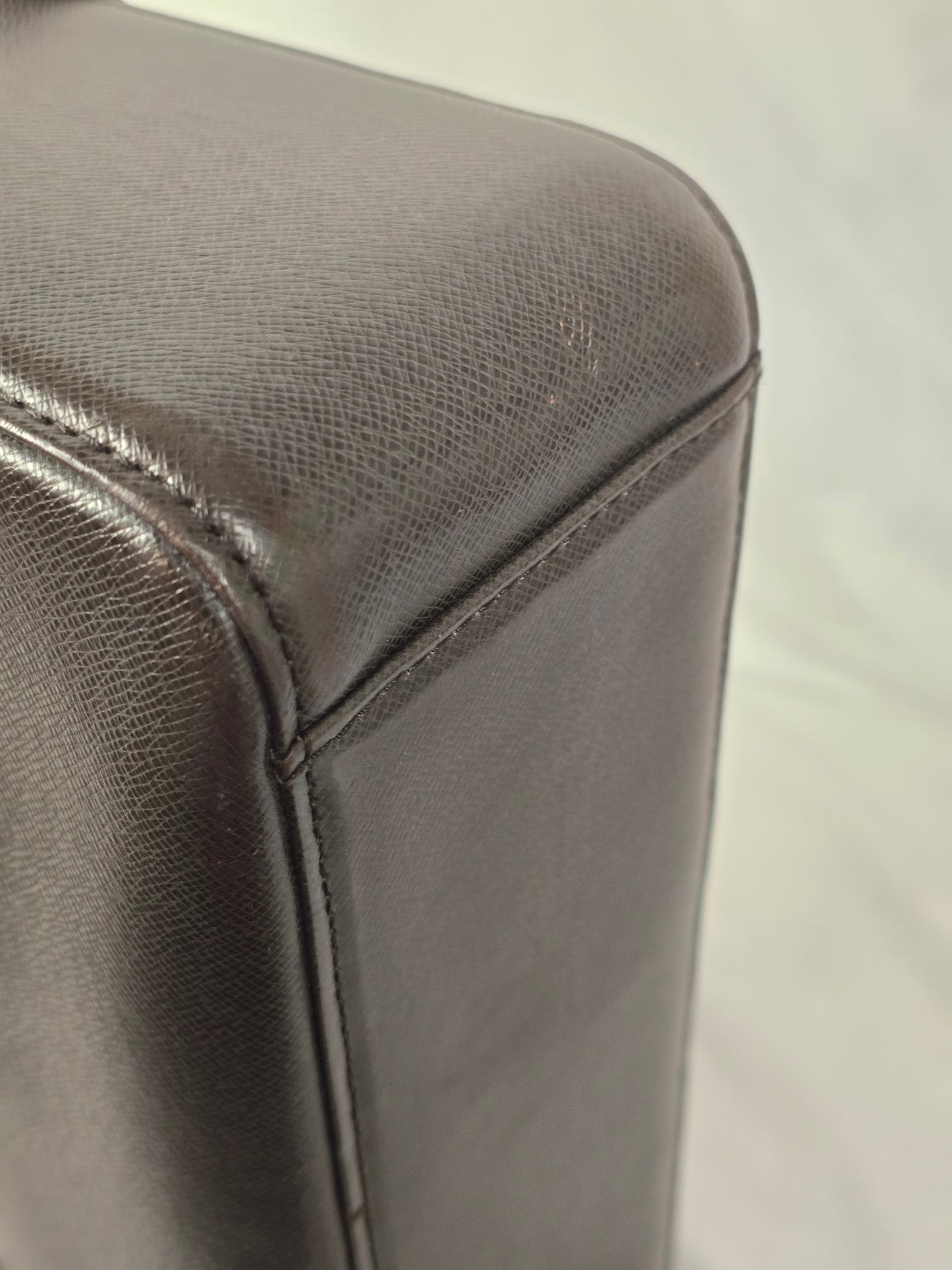 MCM Vintage Brown Leather Messenger Bag