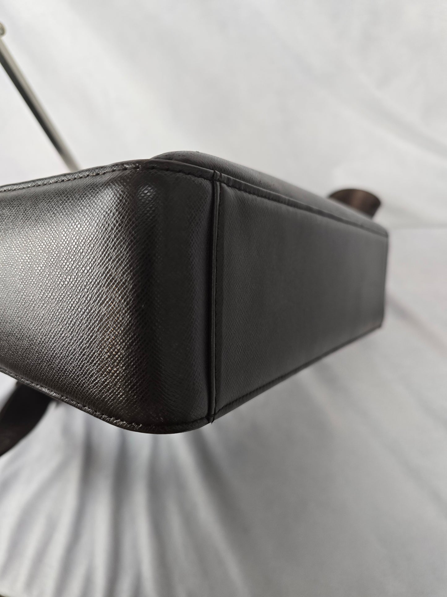 MCM Vintage Brown Leather Messenger Bag