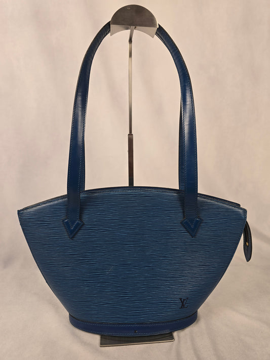 Louis Vuitton St Jacques PM Blue Epi Shoulder Bag