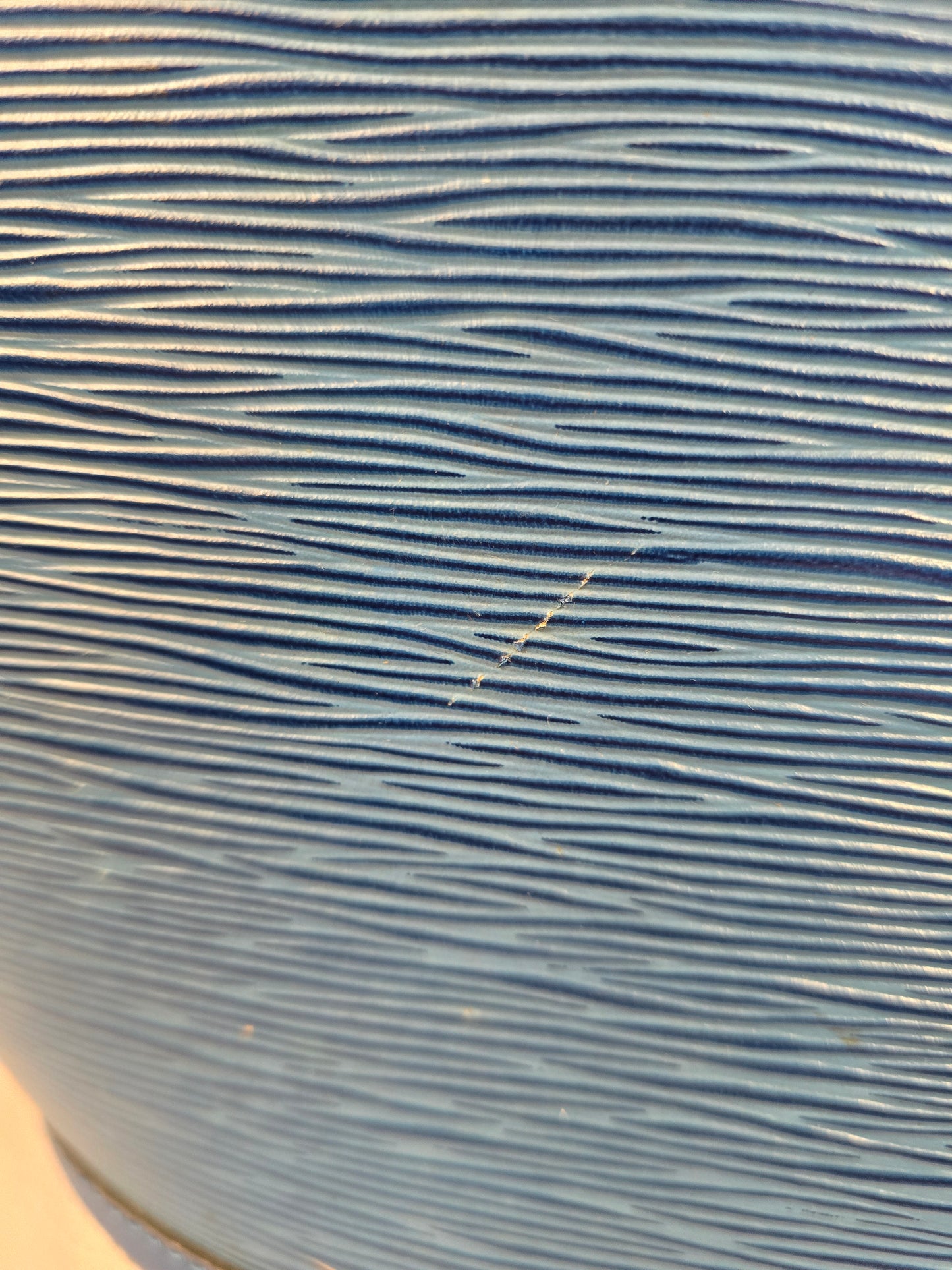 Louis Vuitton St Jacques PM Blue Epi Shoulder Bag