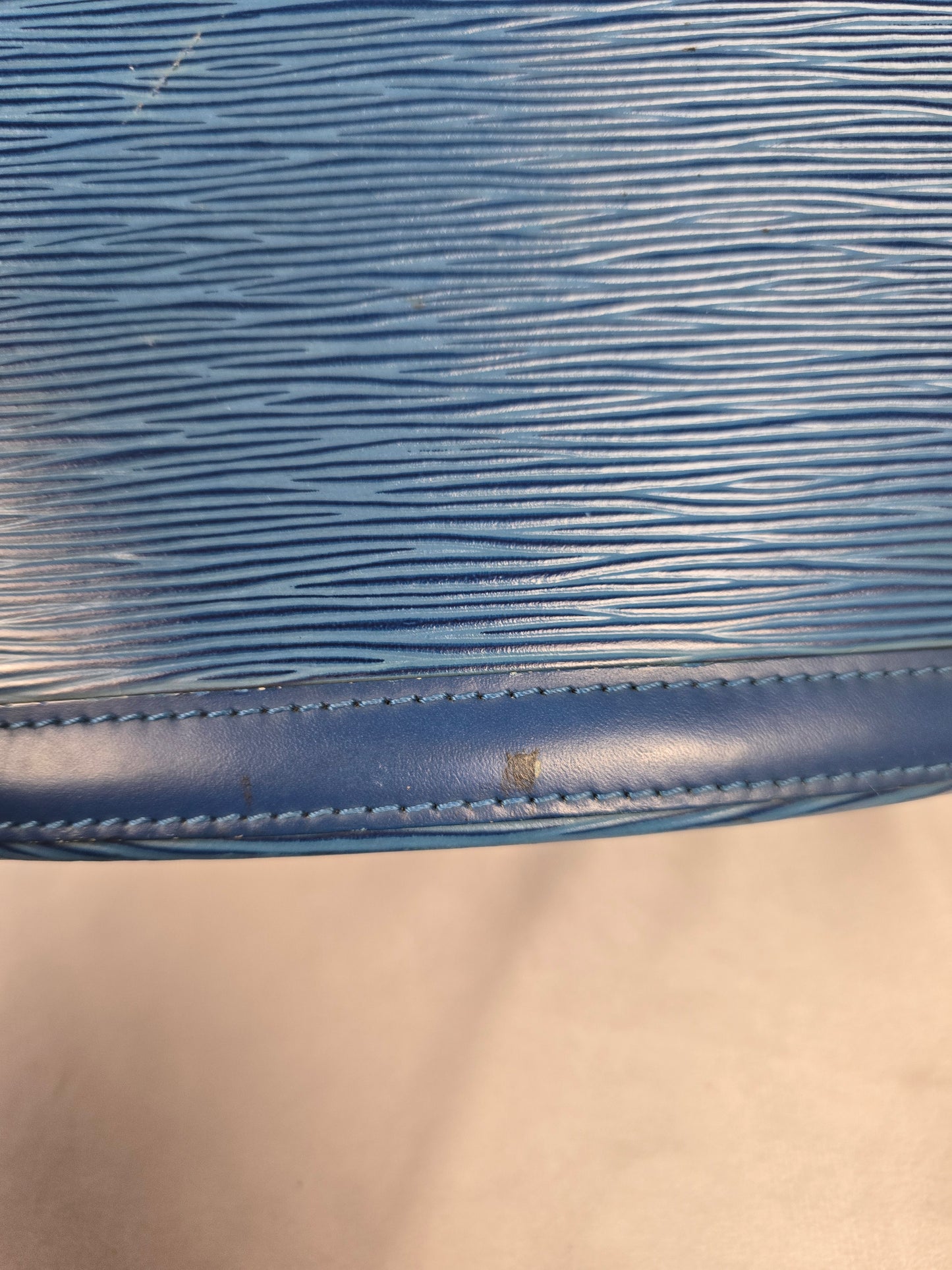 Louis Vuitton St Jacques PM Blue Epi Shoulder Bag