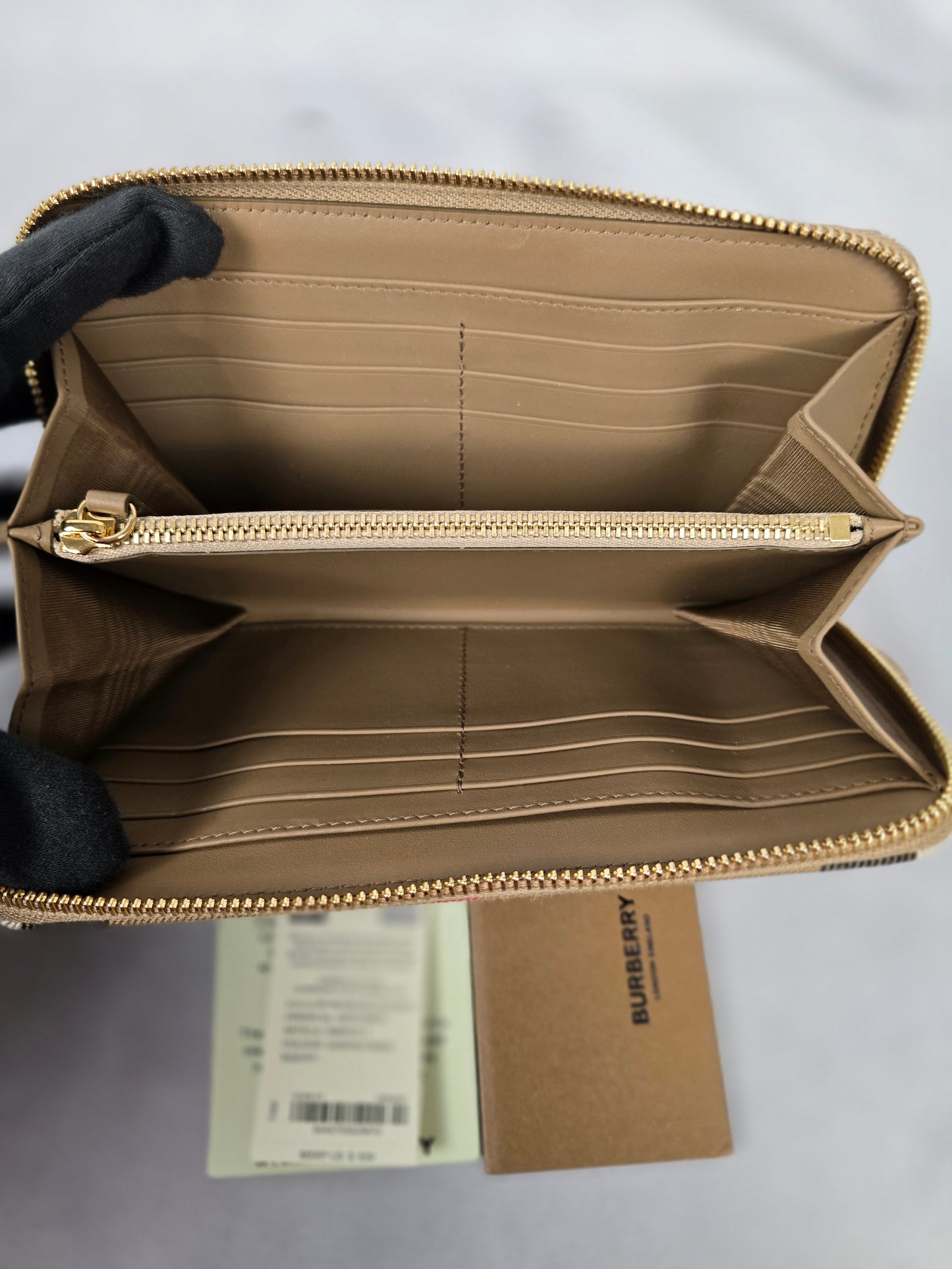 Burberry Check Zip Wallet - New Condition