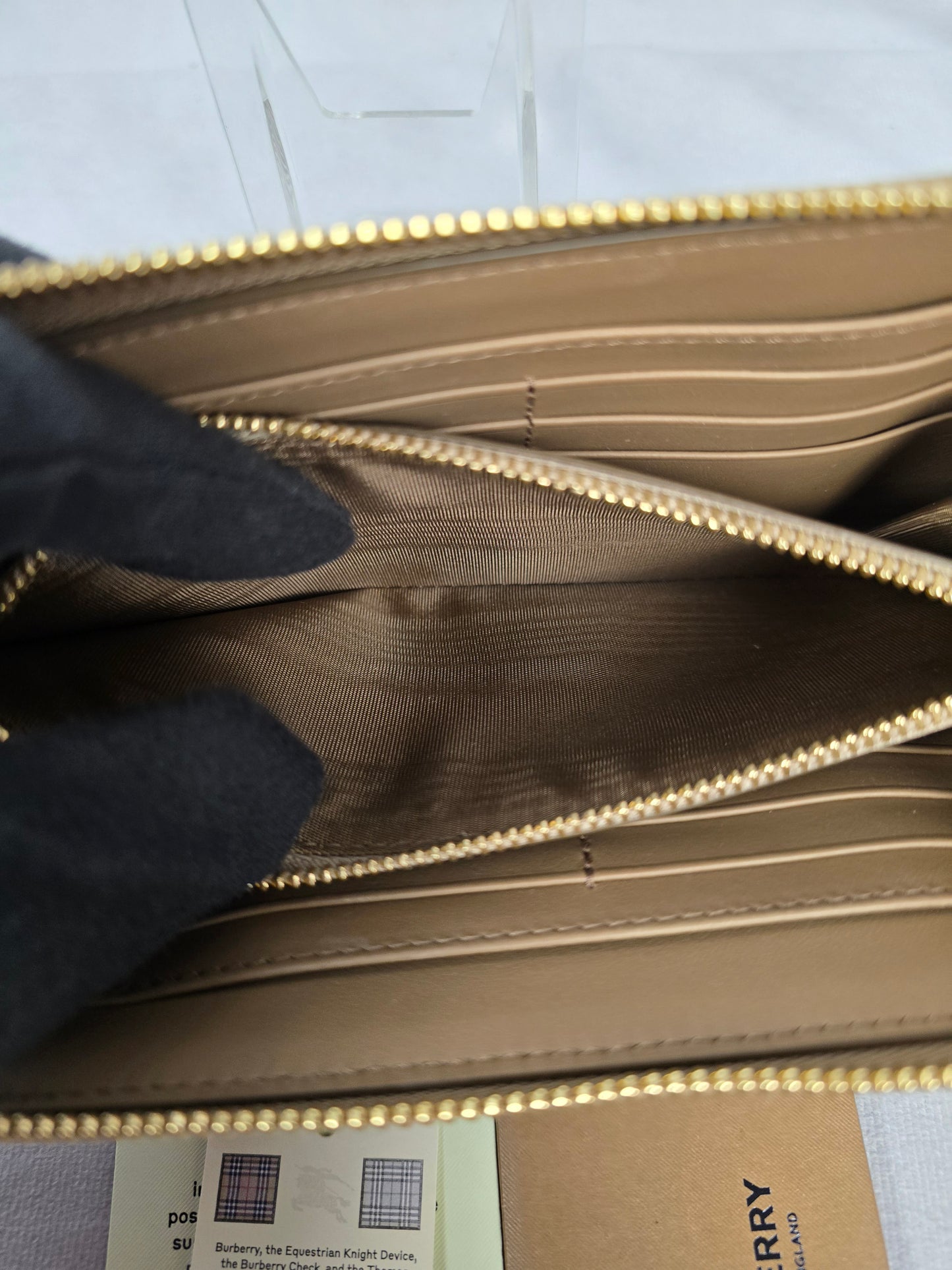 Burberry Check Zip Wallet - New Condition