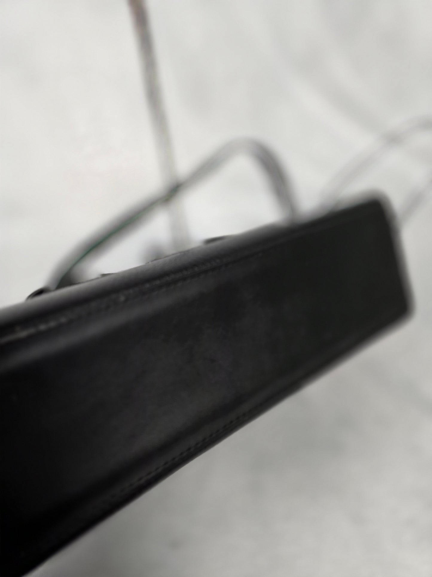 Burberry Black Leather Two-Way Handbag