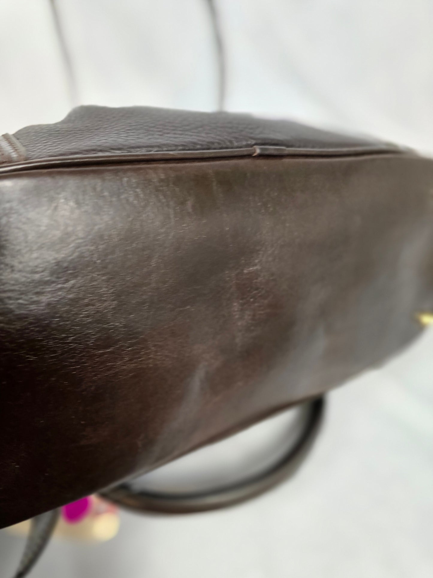 Burberry Brown Leather Two-Way Handbag