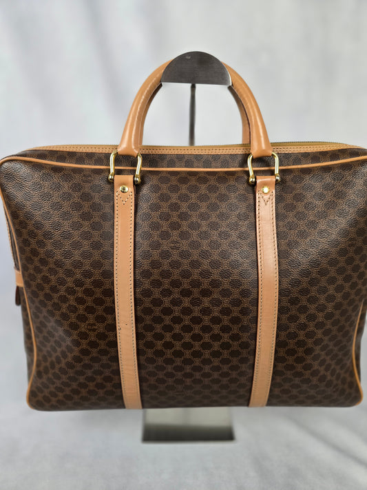Celine Monogram Triomphe Business Briefcase/Laptop Bag/Tote