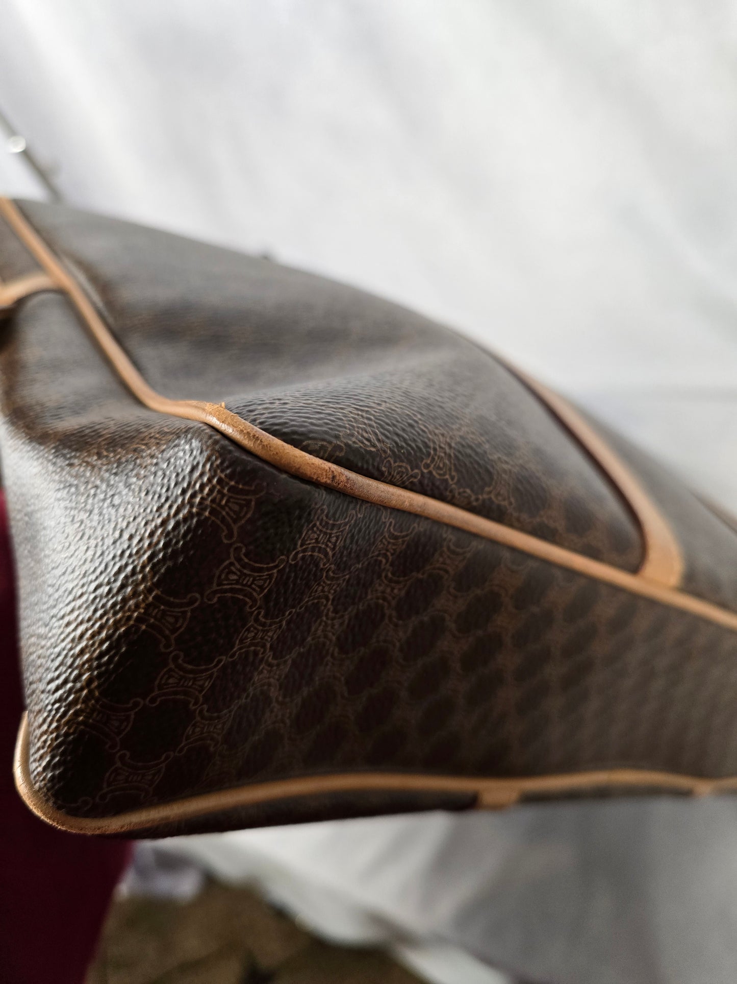 Celine Monogram Triomphe Business Briefcase/Laptop Bag/Tote