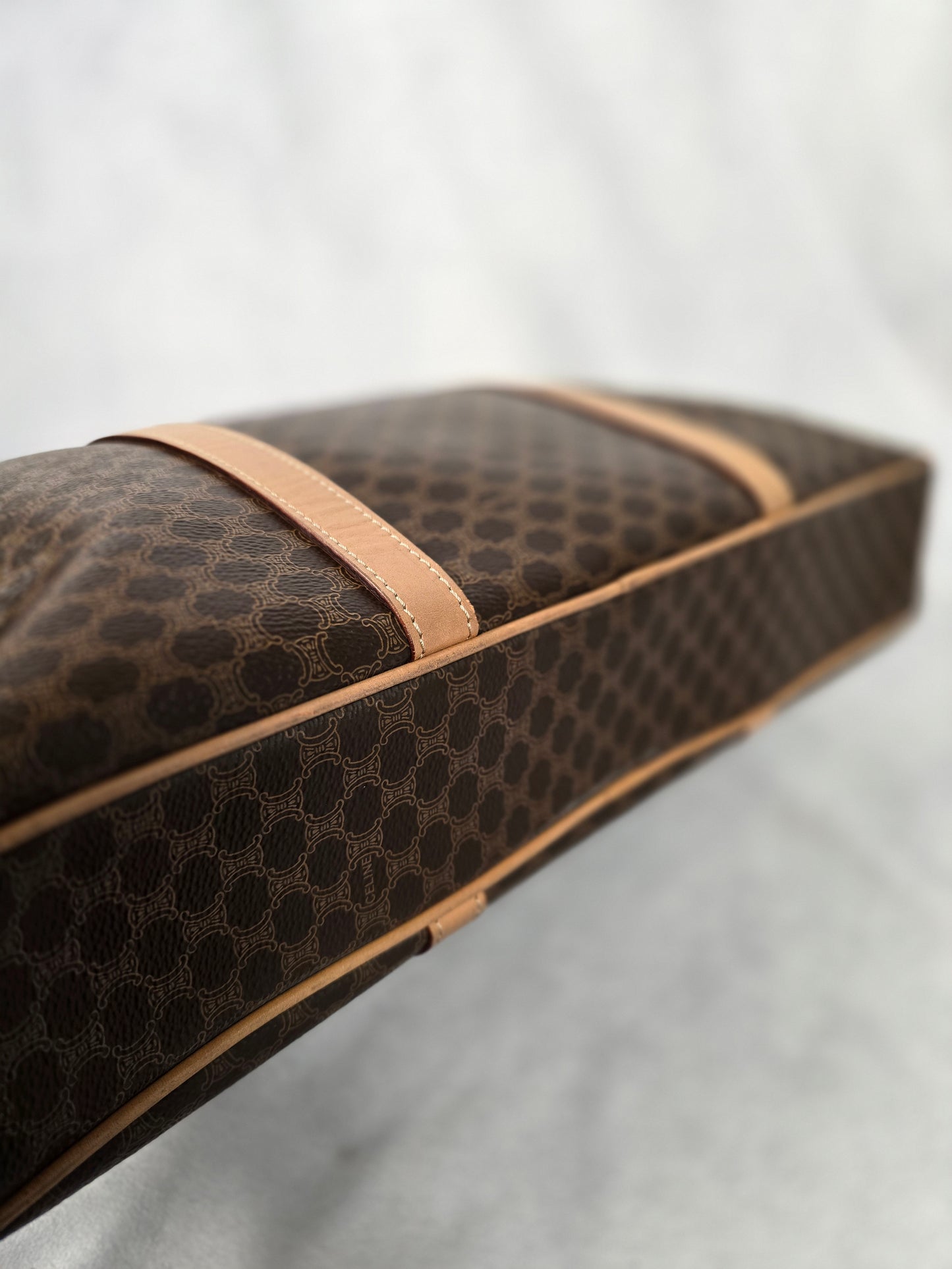 Celine Monogram Triomphe Business Briefcase/Laptop Bag/Tote