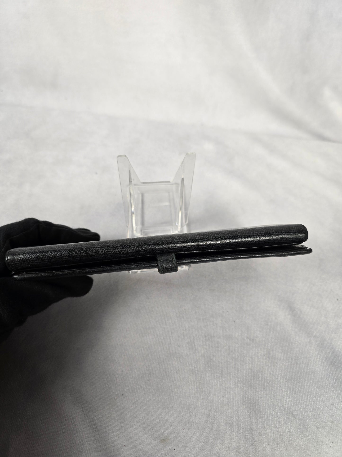 Chanel Black Wallet with Small Gold CC Logo