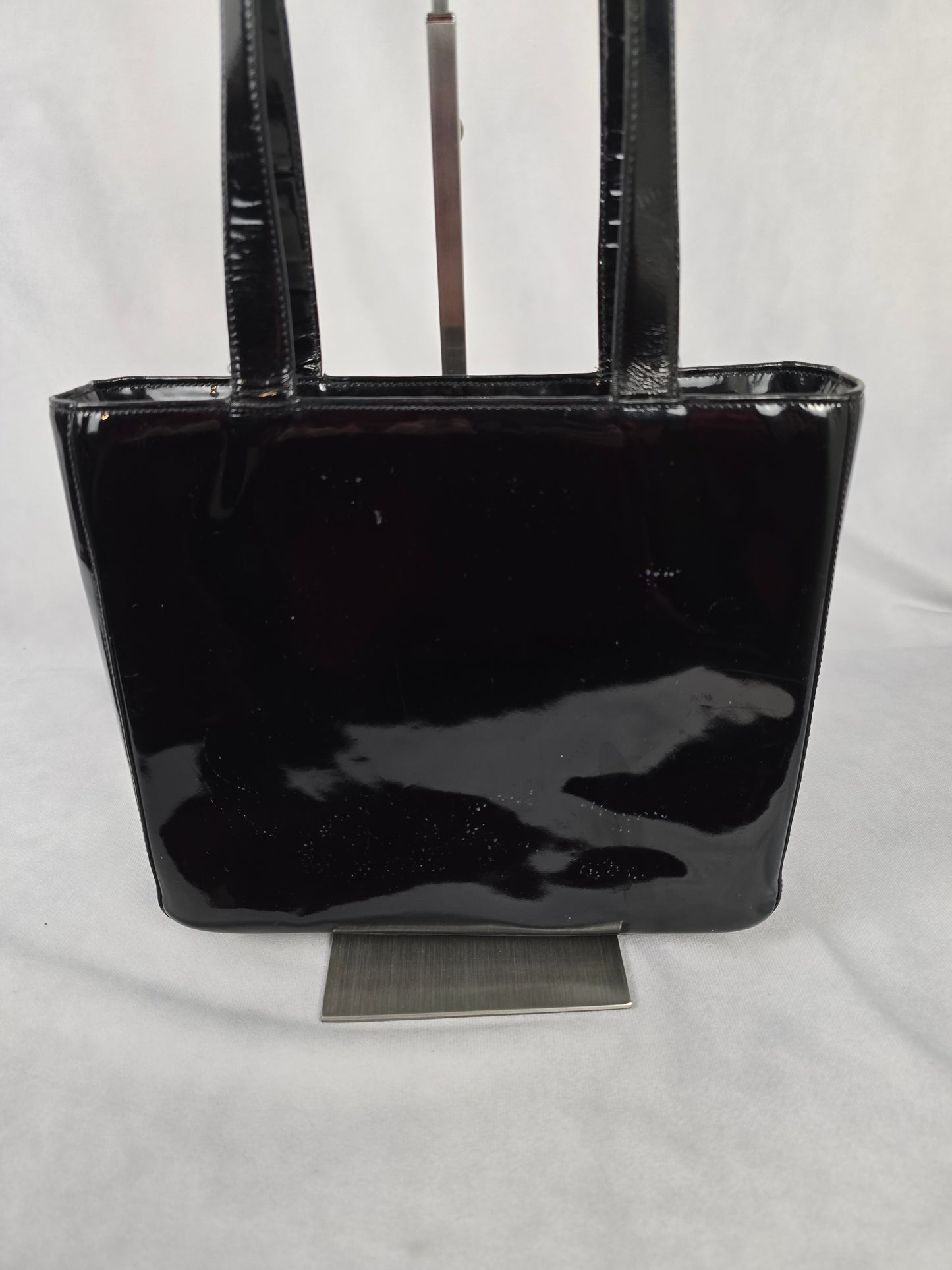 Chanel Black Patent LAX Tote