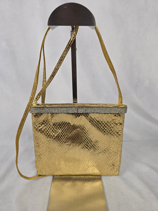 Fendi Gold Sacoche Crossbody