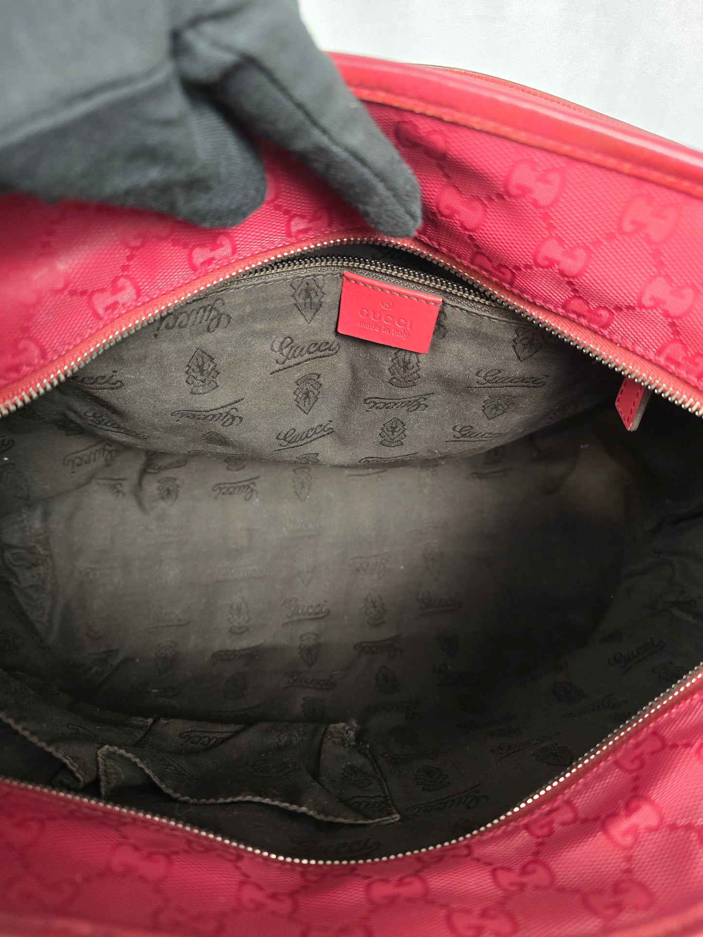 Gucci GG Imprime Joy Tote in Red