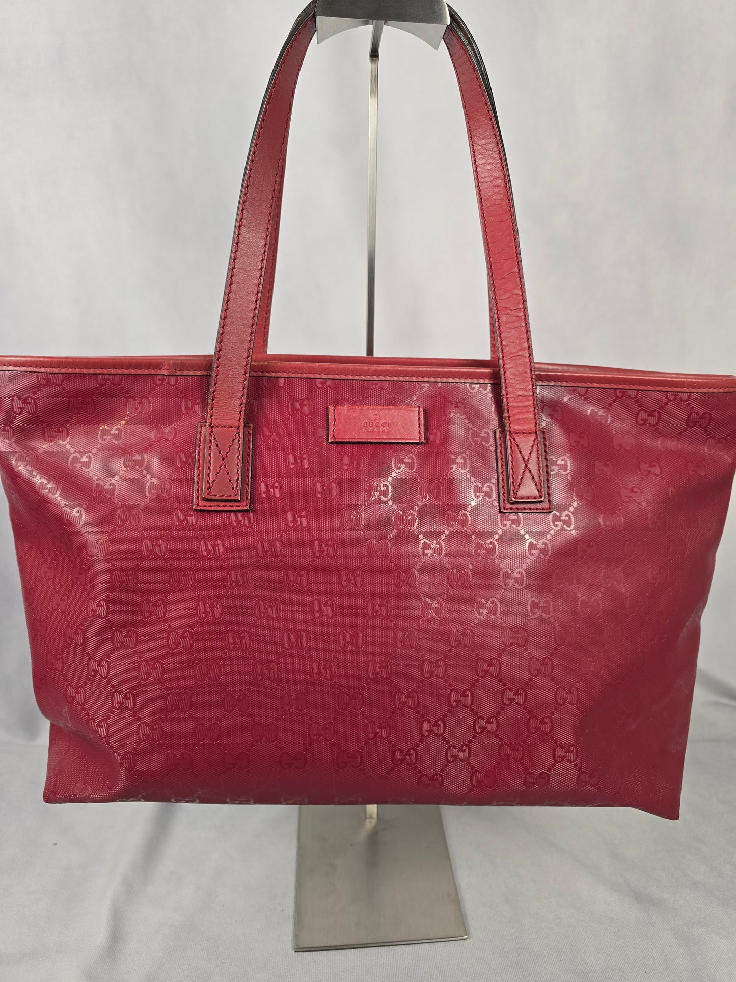 Gucci GG Imprime Tote in Red