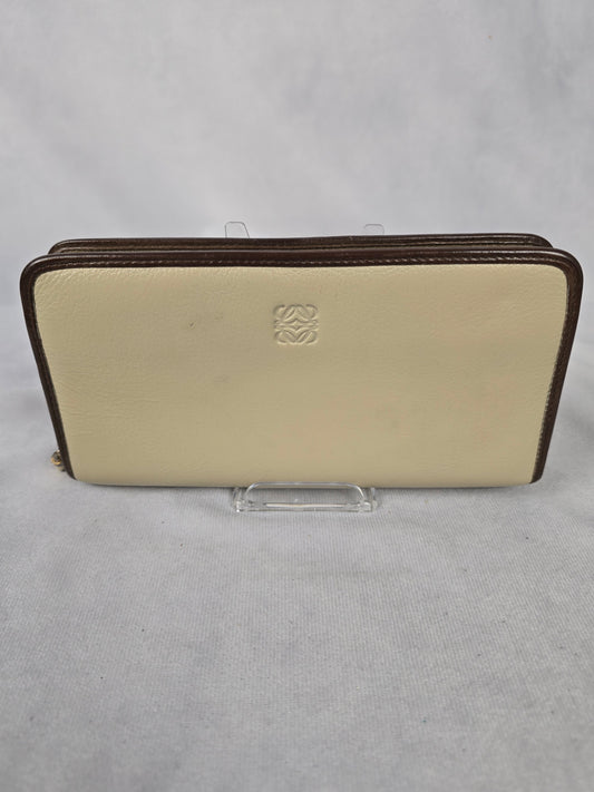 Loewe Natural Leather Padlock Wallet