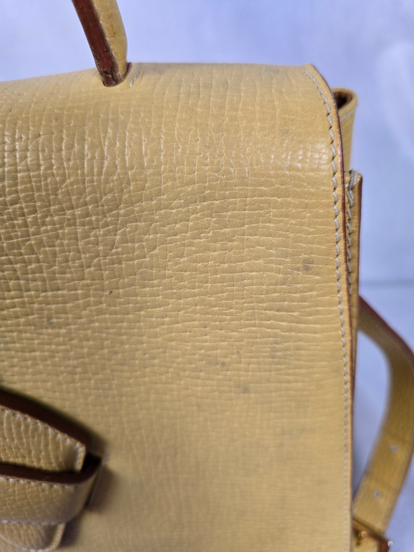 Loewe Barcelona Yellow Leather Two-Way Handbag