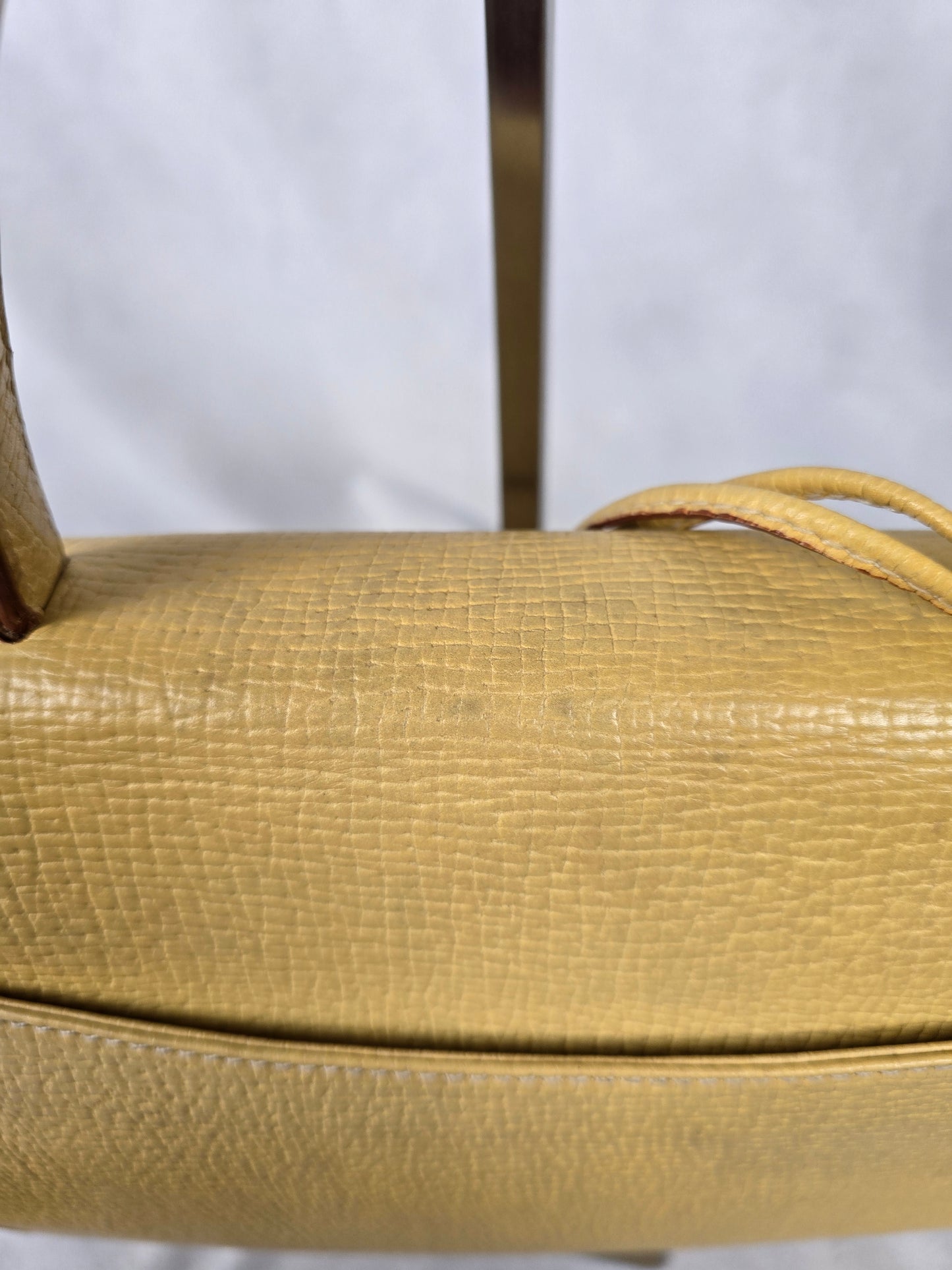 Loewe Barcelona Yellow Leather Two-Way Handbag