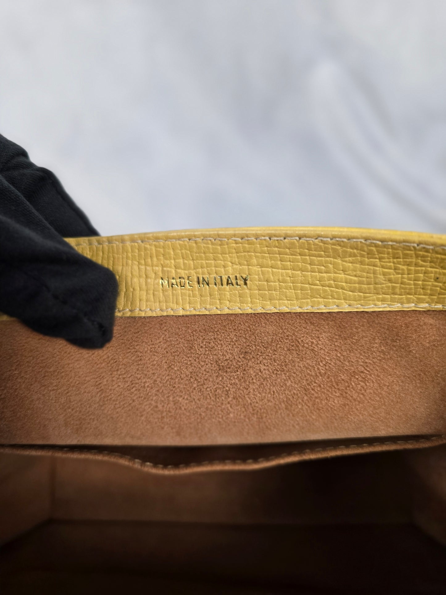 Loewe Barcelona Yellow Leather Two-Way Handbag