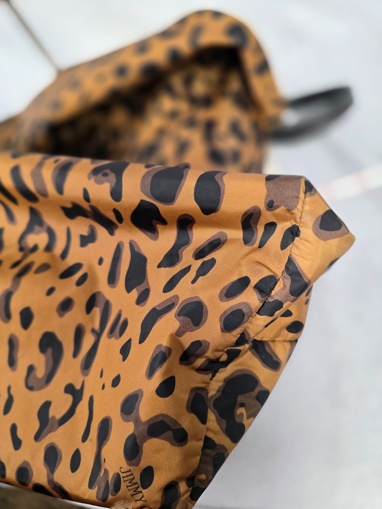 Jimmy Choo Nylon Leopard Tote