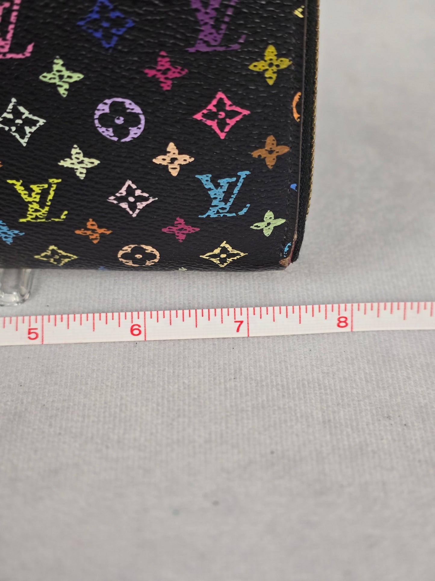 Louis Vuitton Murakami Black Zippy Wallet