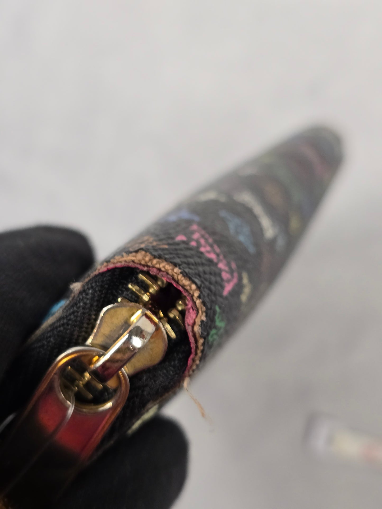 Louis Vuitton Murakami Black Zippy Wallet
