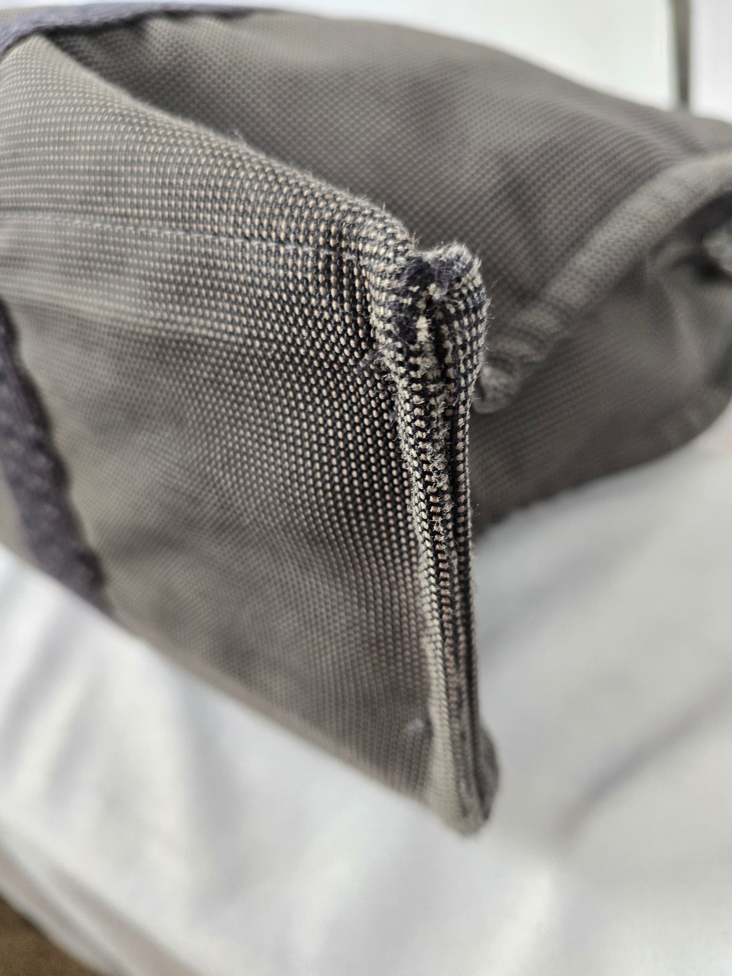 Hermes Fourre Air Line MM Gray Canvas Tote