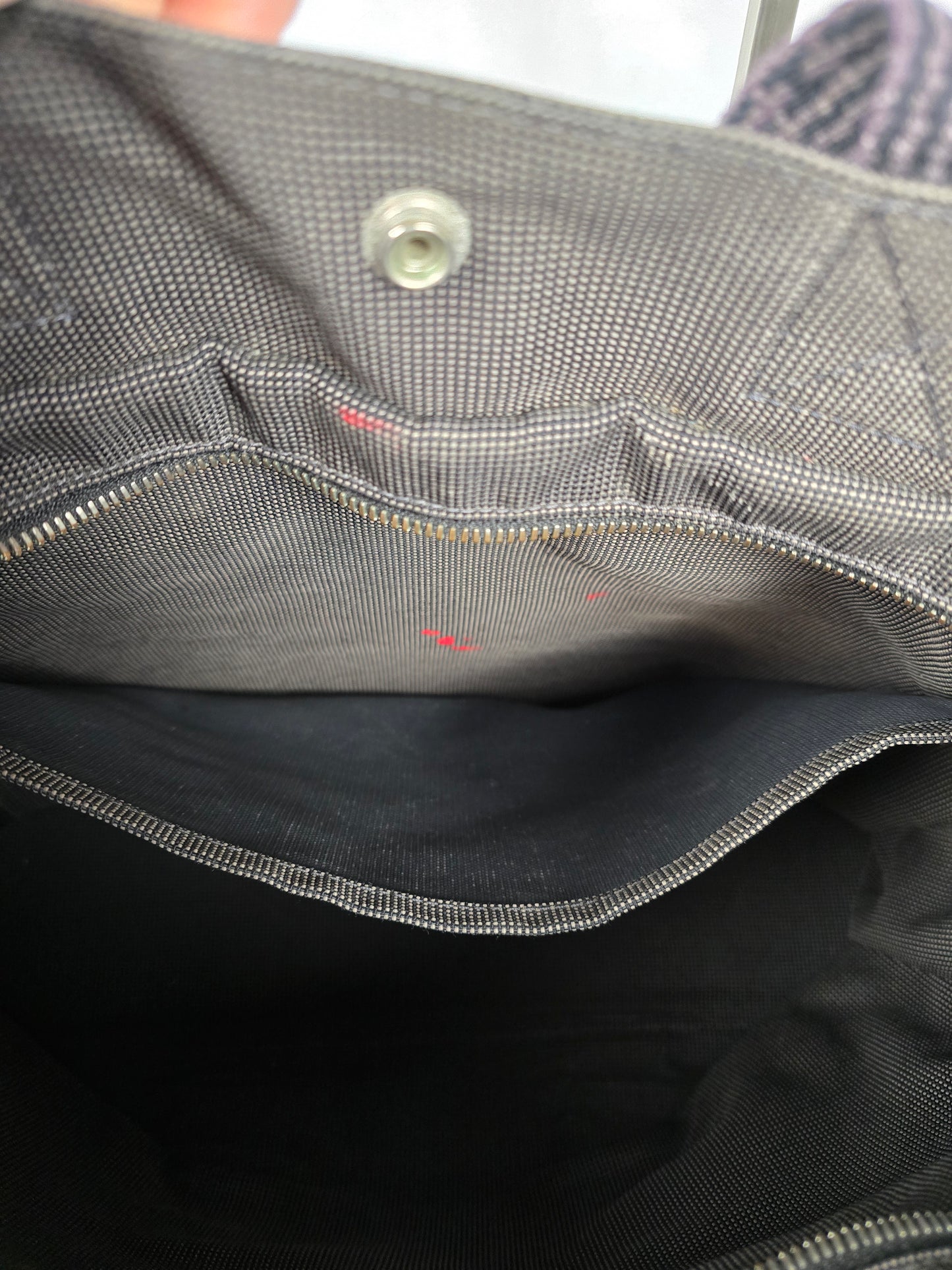 Hermes Fourre Air Line MM Gray Canvas Tote