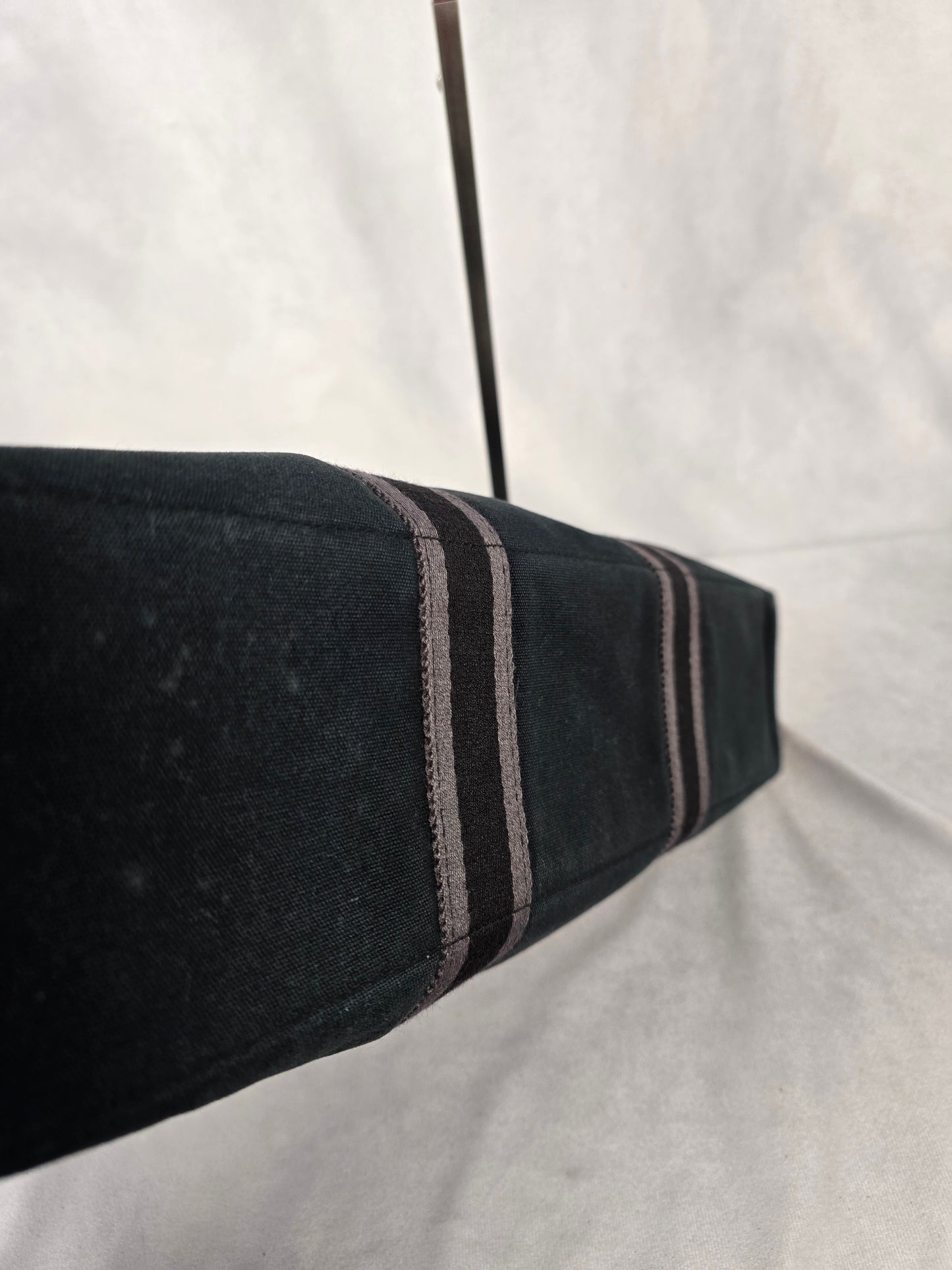 Hermes Fourre-Tout MM Black Canvas Tote