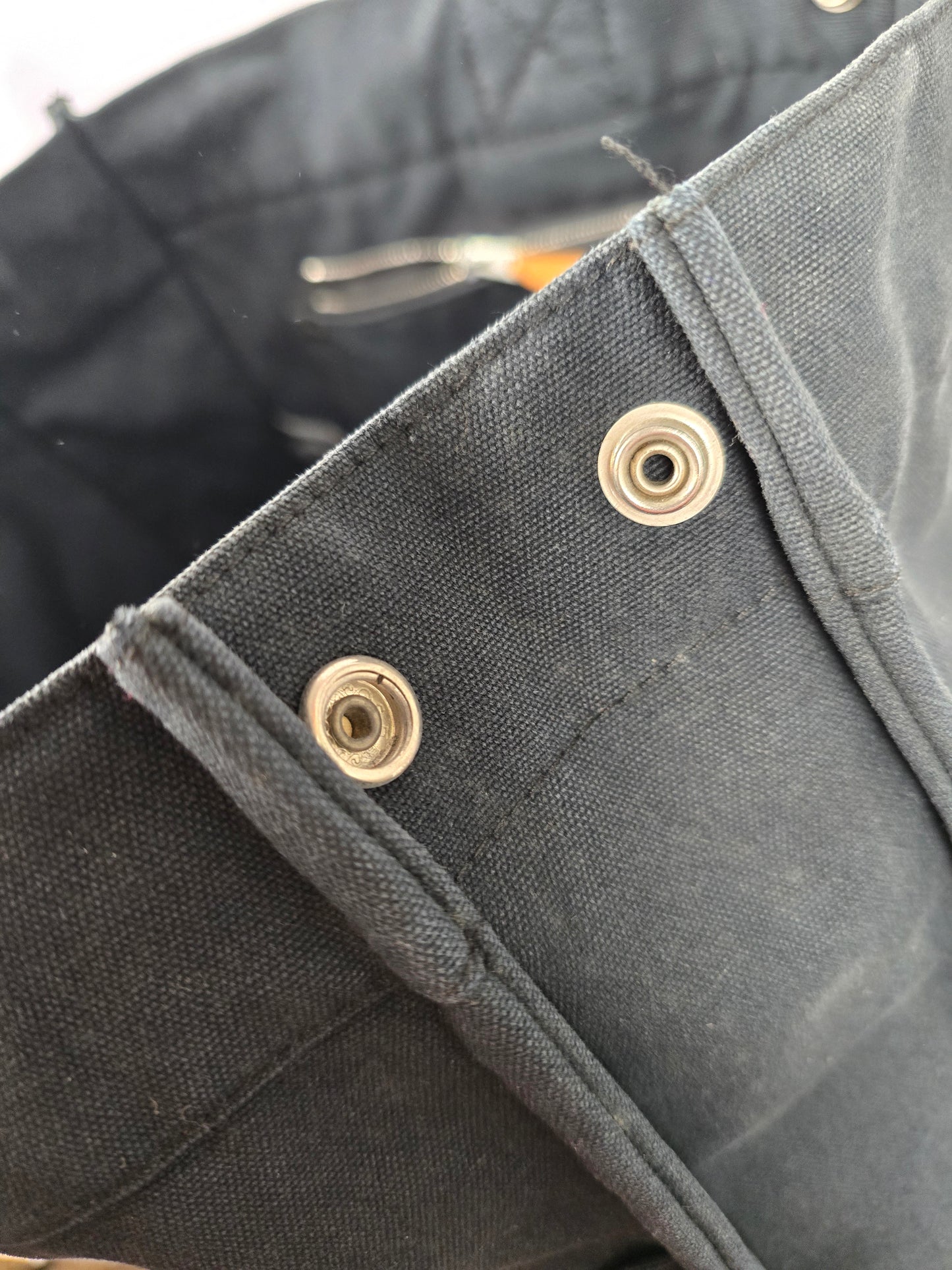 Hermes Fourre-Tout MM Black Canvas Tote