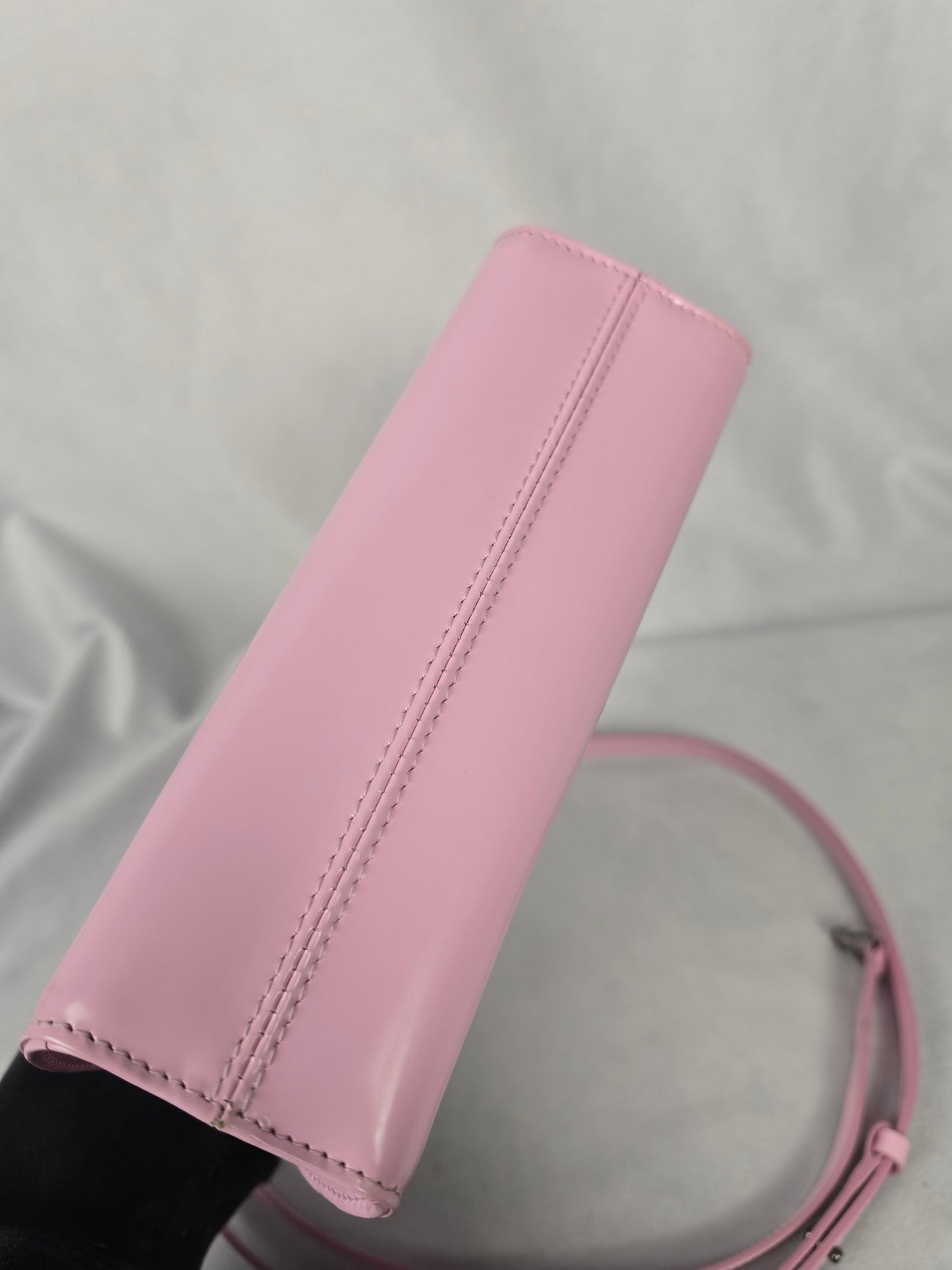 Ferragamo Wanda Mini Bubblegum Pink Calfskin Shoulder Bag