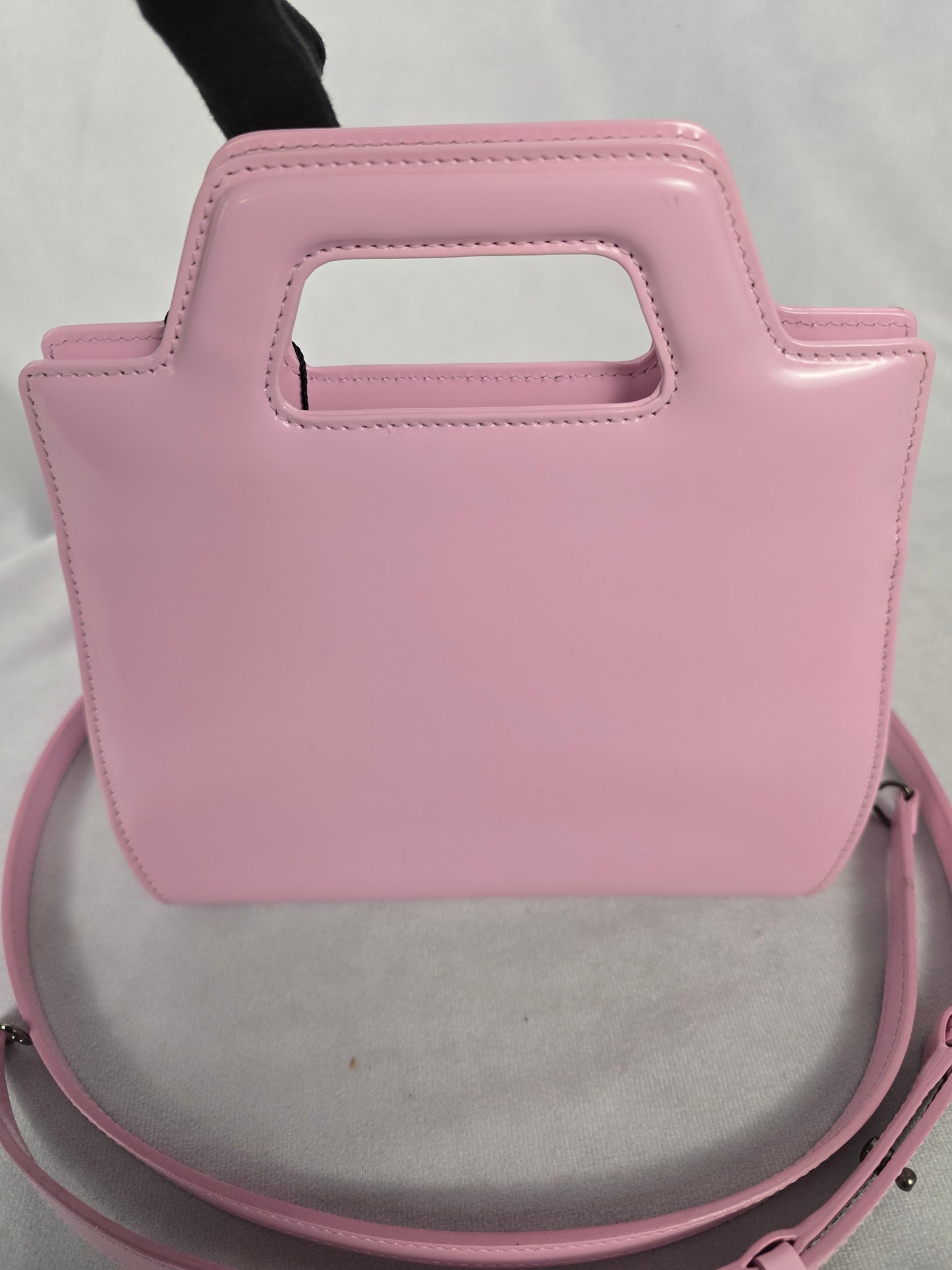 Ferragamo Wanda Mini Bubblegum Pink Calfskin Shoulder Bag