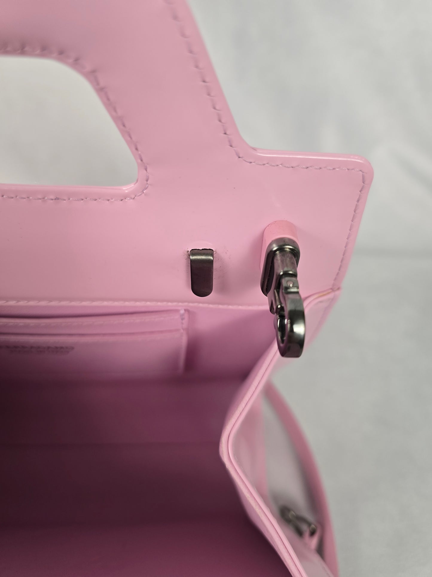 Ferragamo Wanda Mini Bubblegum Pink Calfskin Shoulder Bag