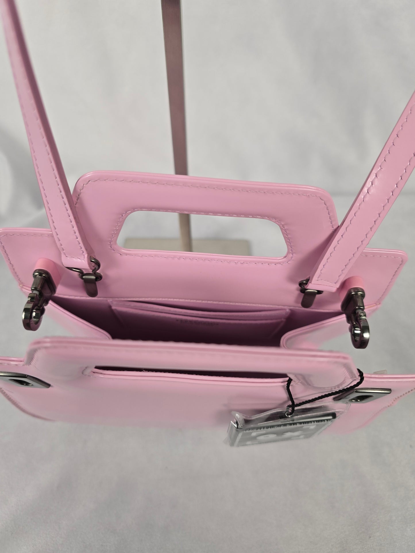 Ferragamo Wanda Mini Bubblegum Pink Calfskin Shoulder Bag