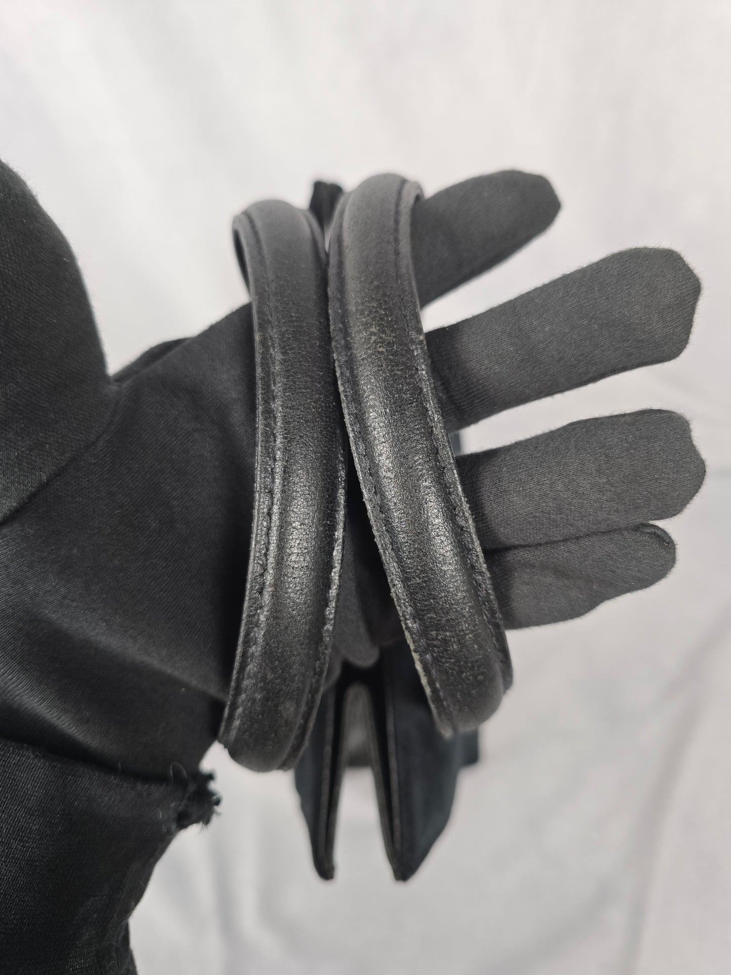 Fendi Vintage Black Velour and Leather Tote
